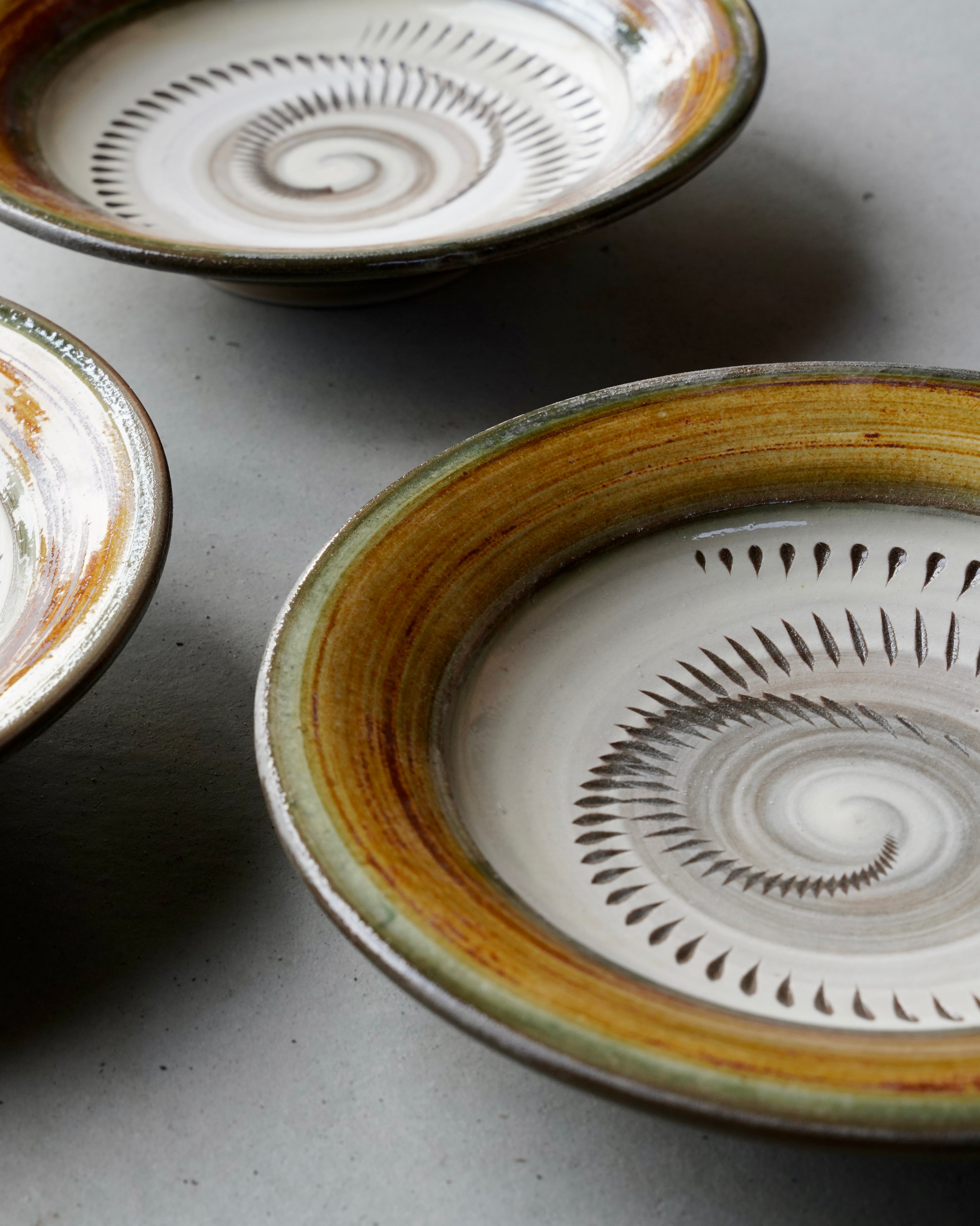 小鹿田焼 坂本浩二窯 “éhn Edition”  /  6寸リム皿