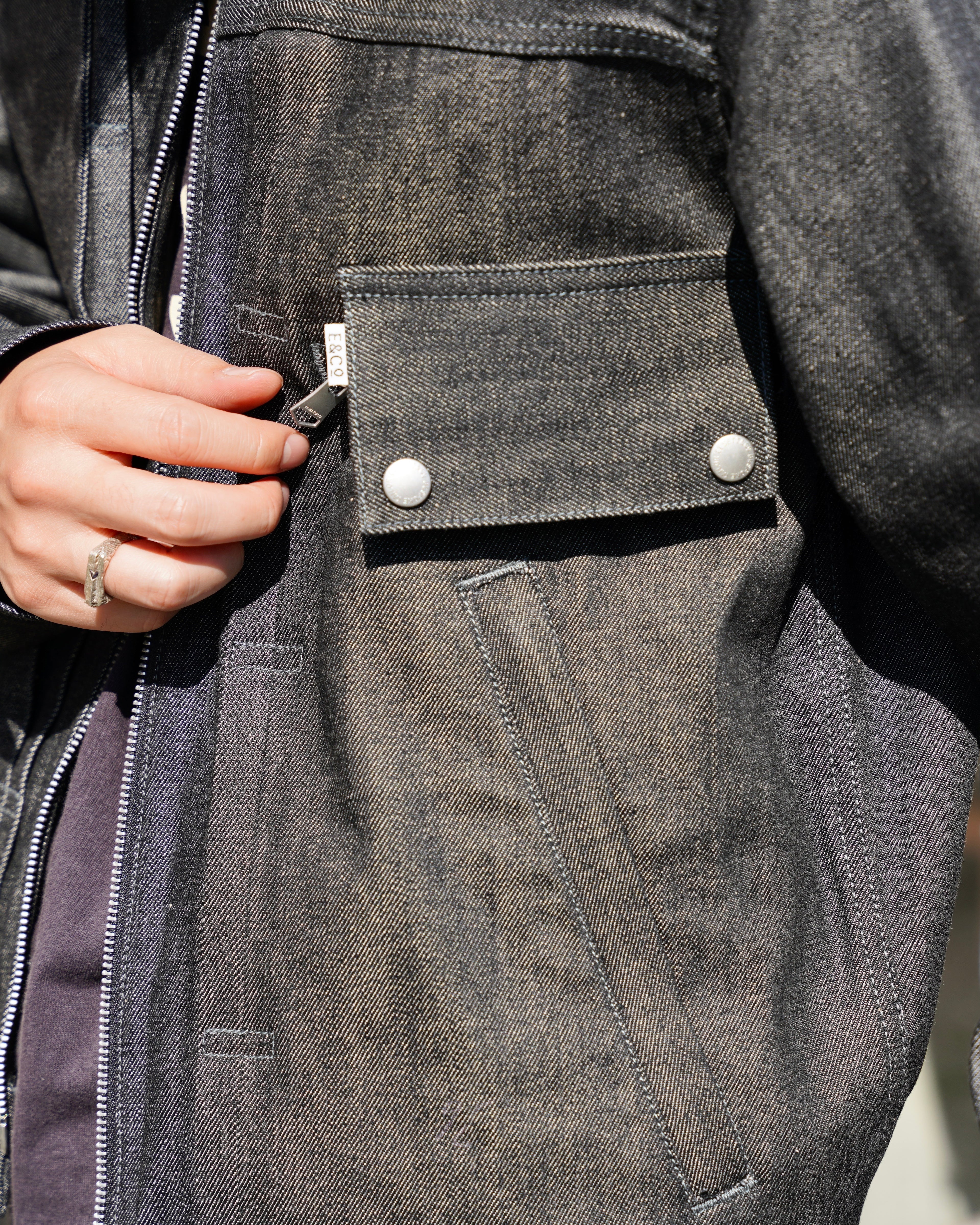 EESETT&Co / Denim Jacket Type-D “Sharonberg” Black Denim