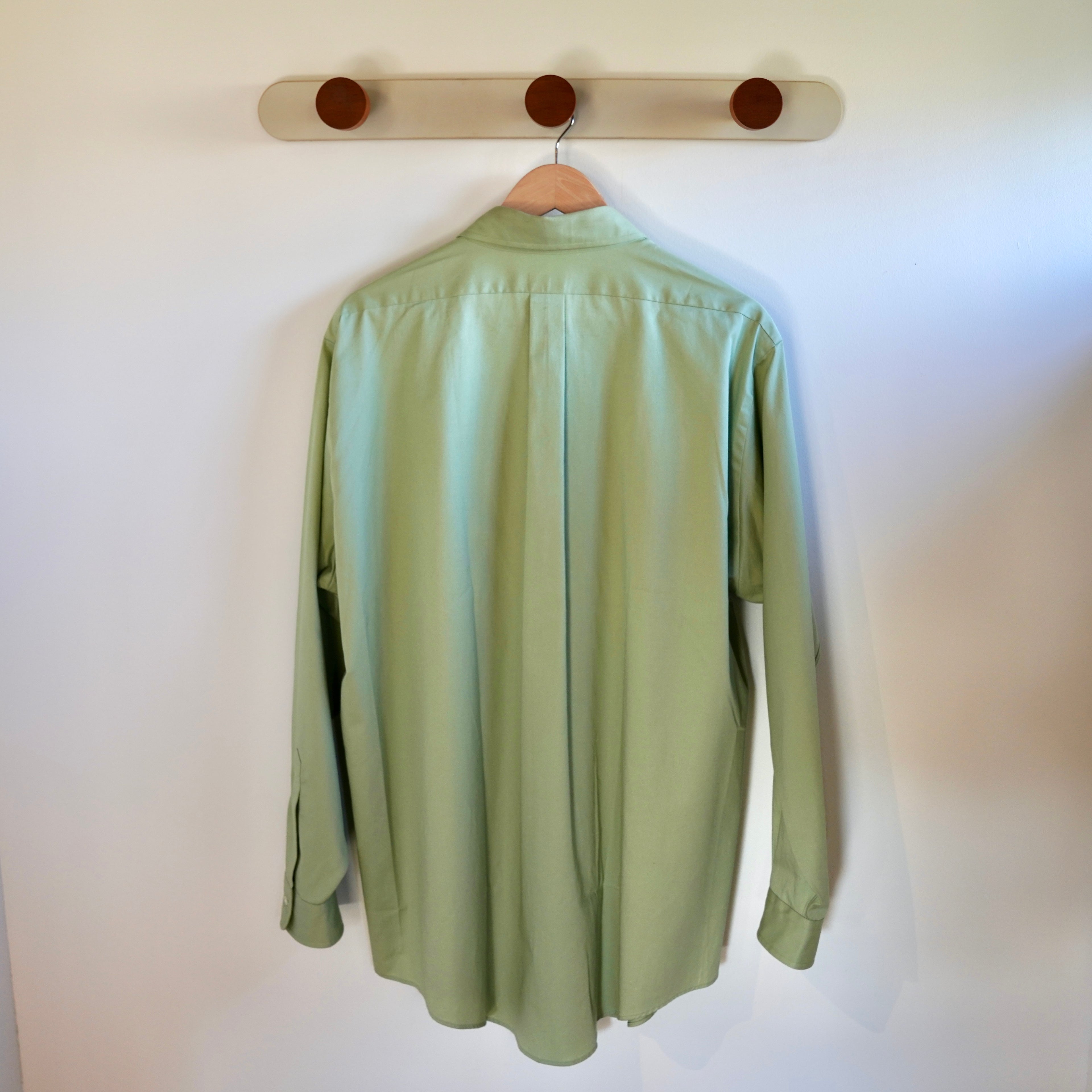 FOUNDOUR(ファウンダ) / REGULAR COLLAR SHIRT  GREEN