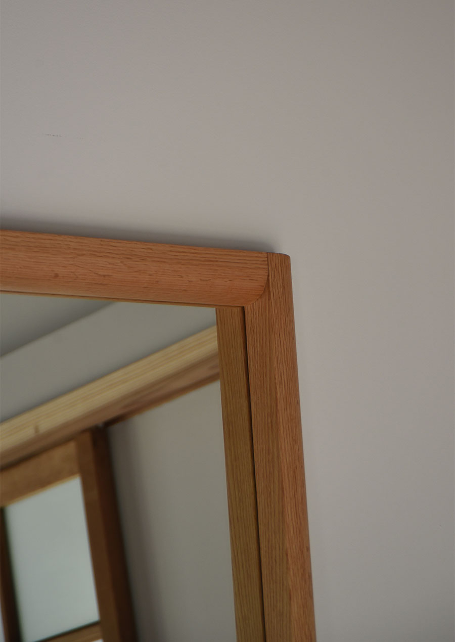 【Made to Order】éhn original /  Full Length Mirror 四分円 in Natural 1700×480