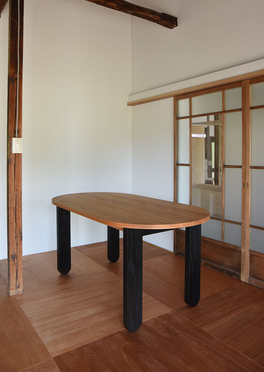 【Made to Order】éhn original / Dining Table in Red Oak  W1600mm D850mm H720mm