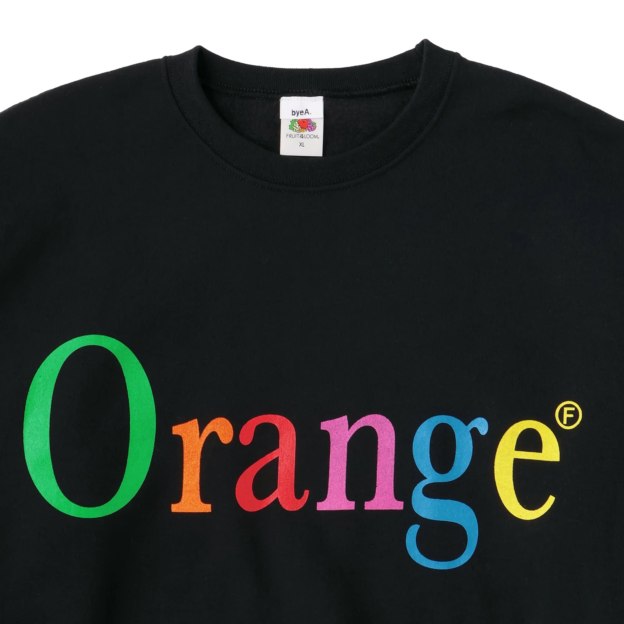 byeA. / NOT APPLE SWEAT Orange BLACK