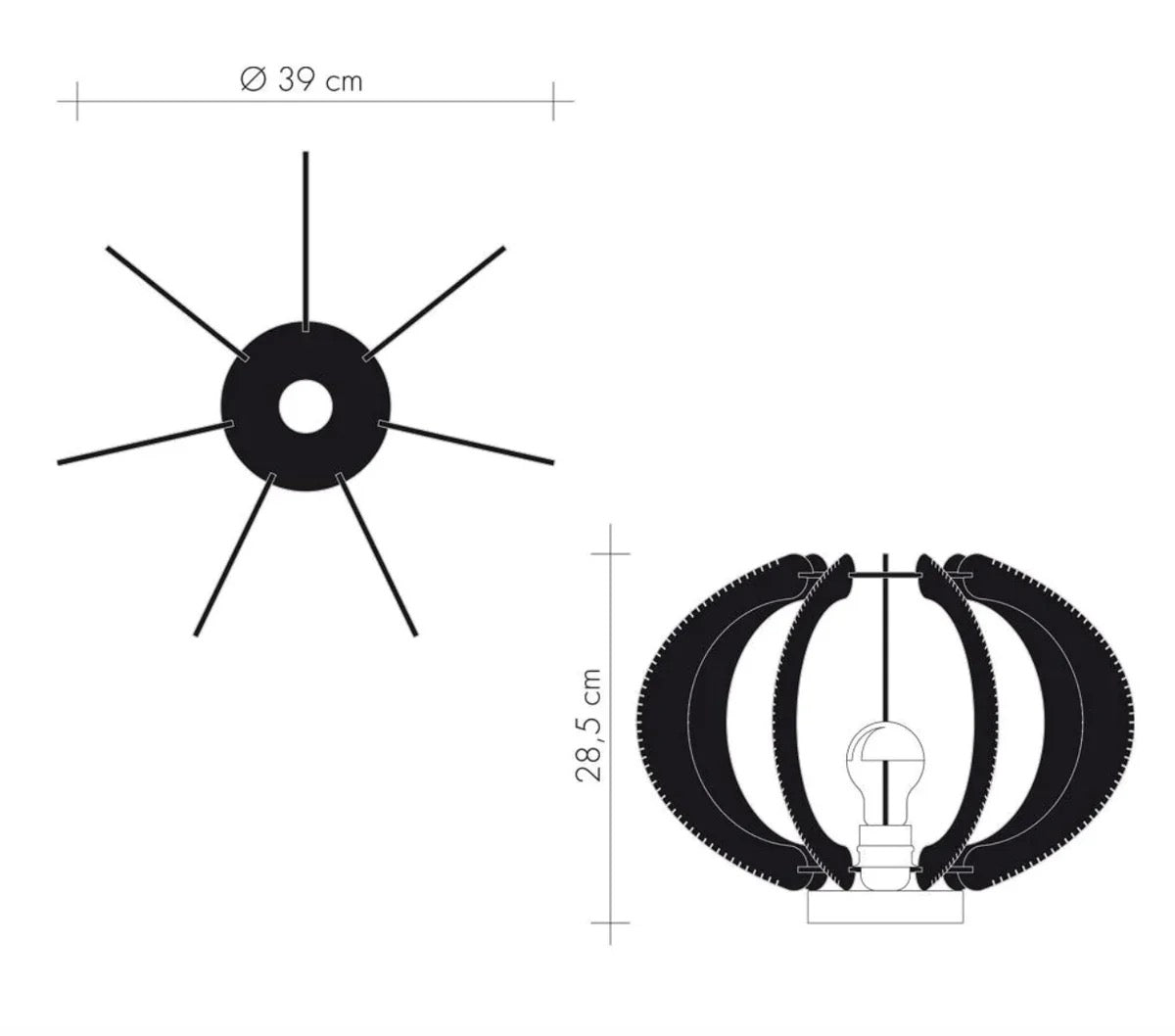 LAFABLIGHT / ECHINO - LAMP ON BASE (UFOLA)