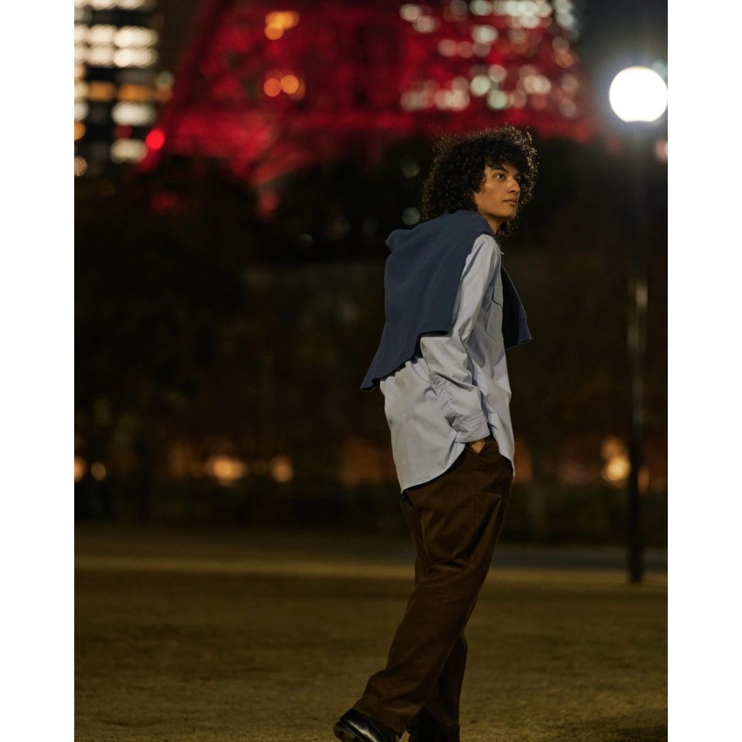 FOUNDOUR（ファウンダ) / COTTON CORDUROY EASY PANTS - BROWN