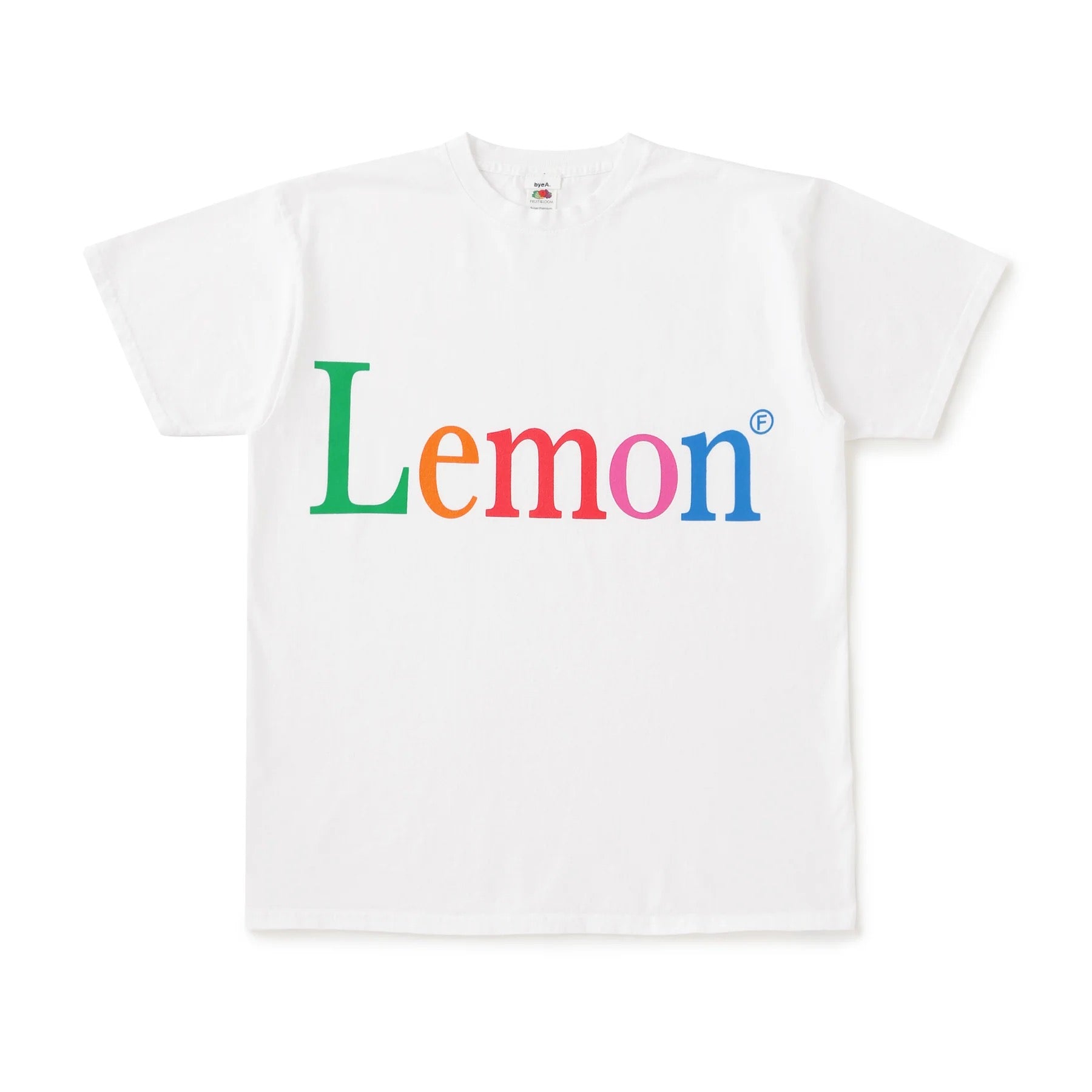 byeA. / NOT APPLE TEE Lemon WHITE