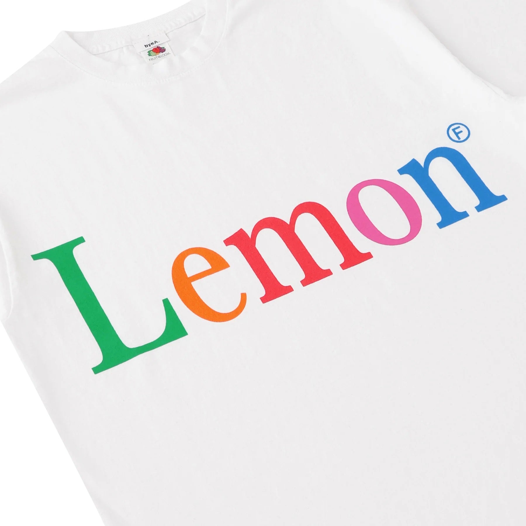 byeA. / NOT APPLE TEE Lemon WHITE