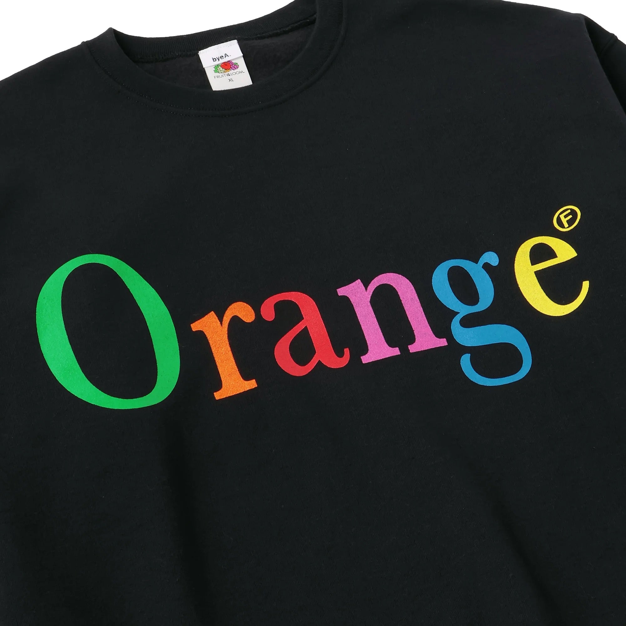 byeA. / NOT APPLE SWEAT Orange BLACK