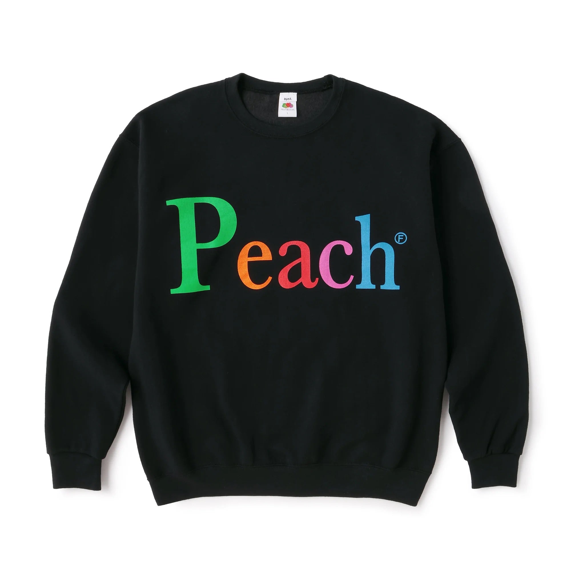 byeA. / NOT APPLE SWEAT Peach BLACK