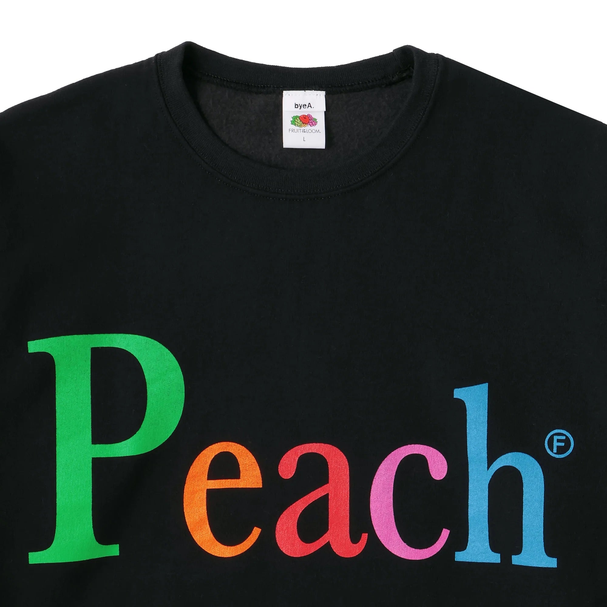 byeA. / NOT APPLE SWEAT Peach BLACK