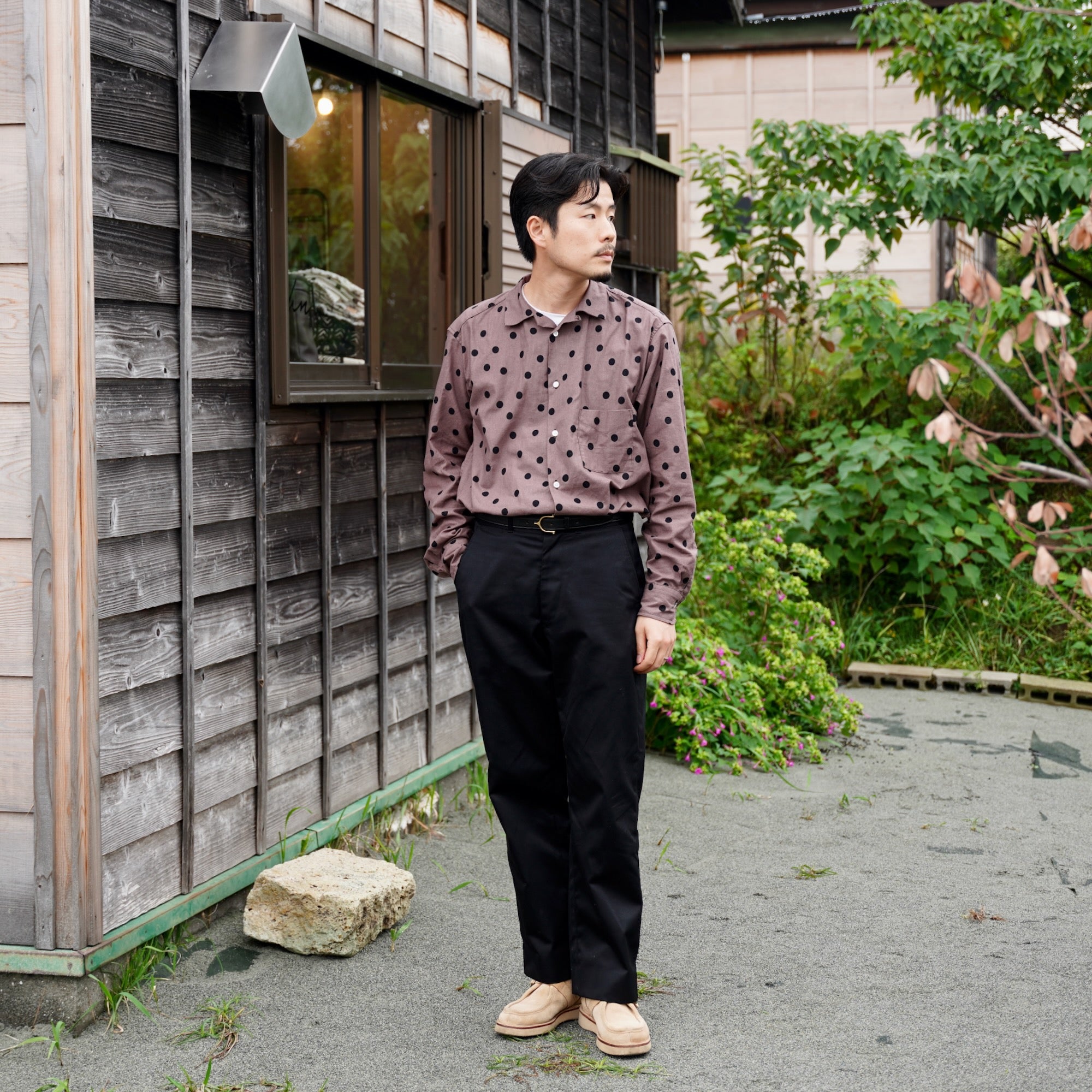 éhn original / Polka Dot Shirts BROWN