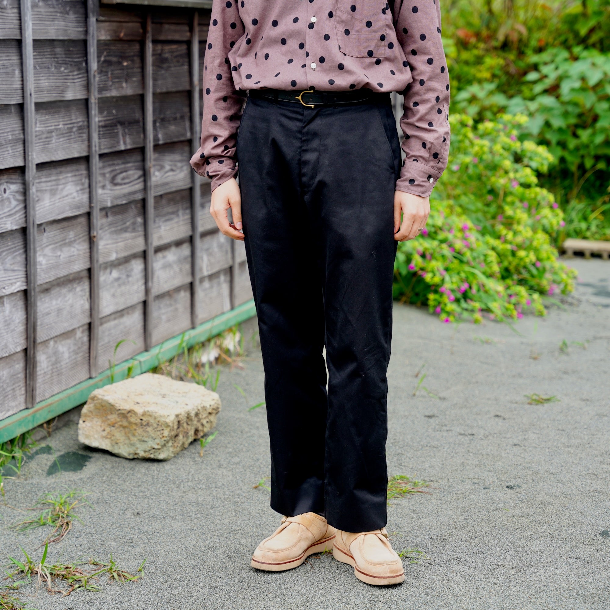 FOUNDOUR（ファウンダ) / TWILL WORK PANTS BLACK – éhn