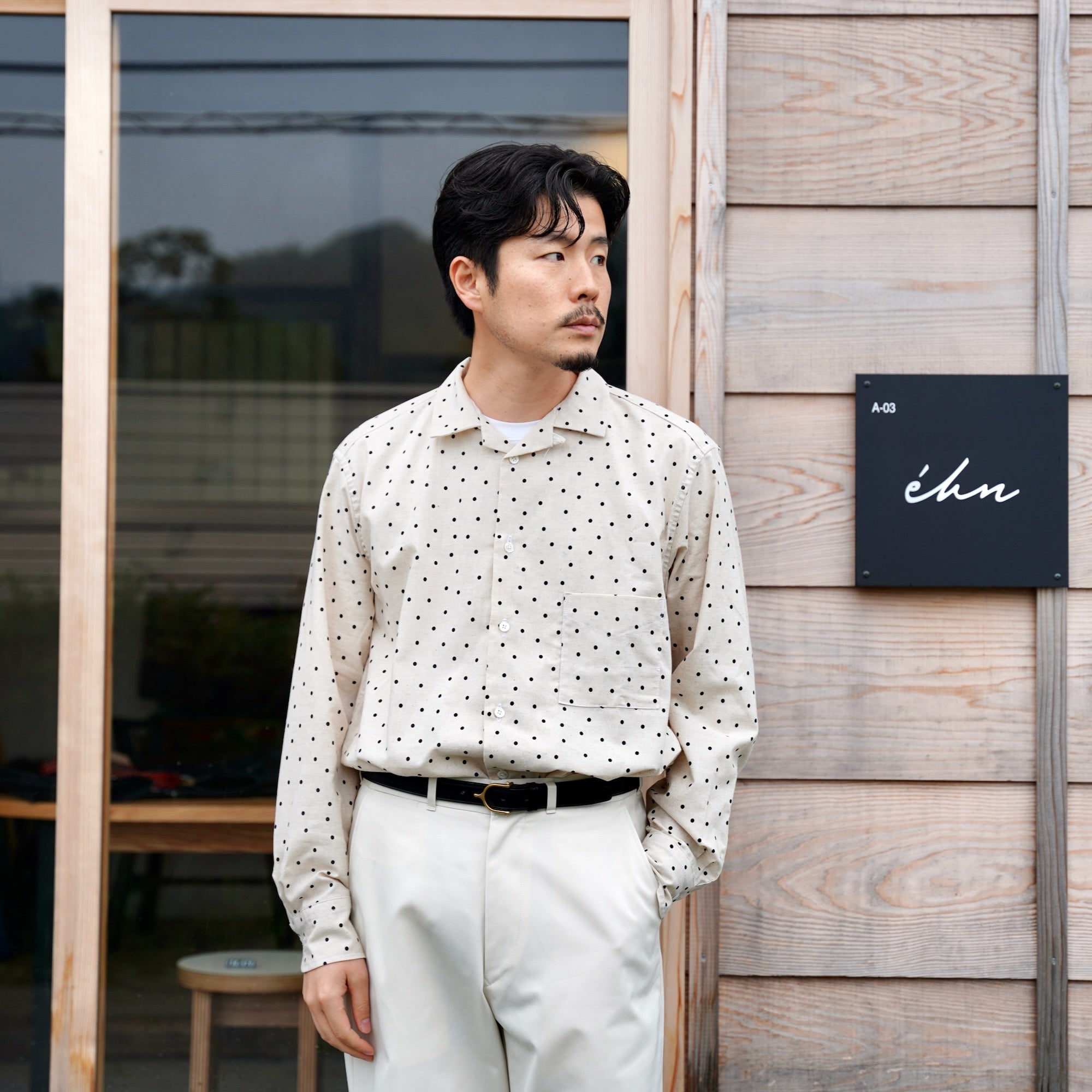 éhn original / Polka Dot Shirts WHITE