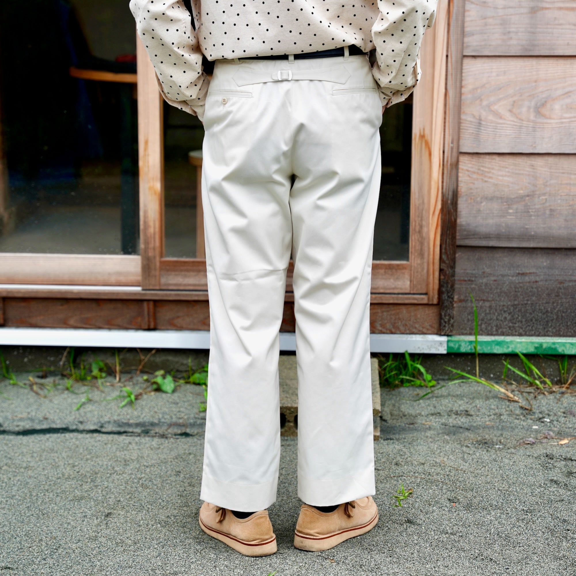 FOUNDOUR（ファウンダ) / TWILL WORK PANTS WHITE