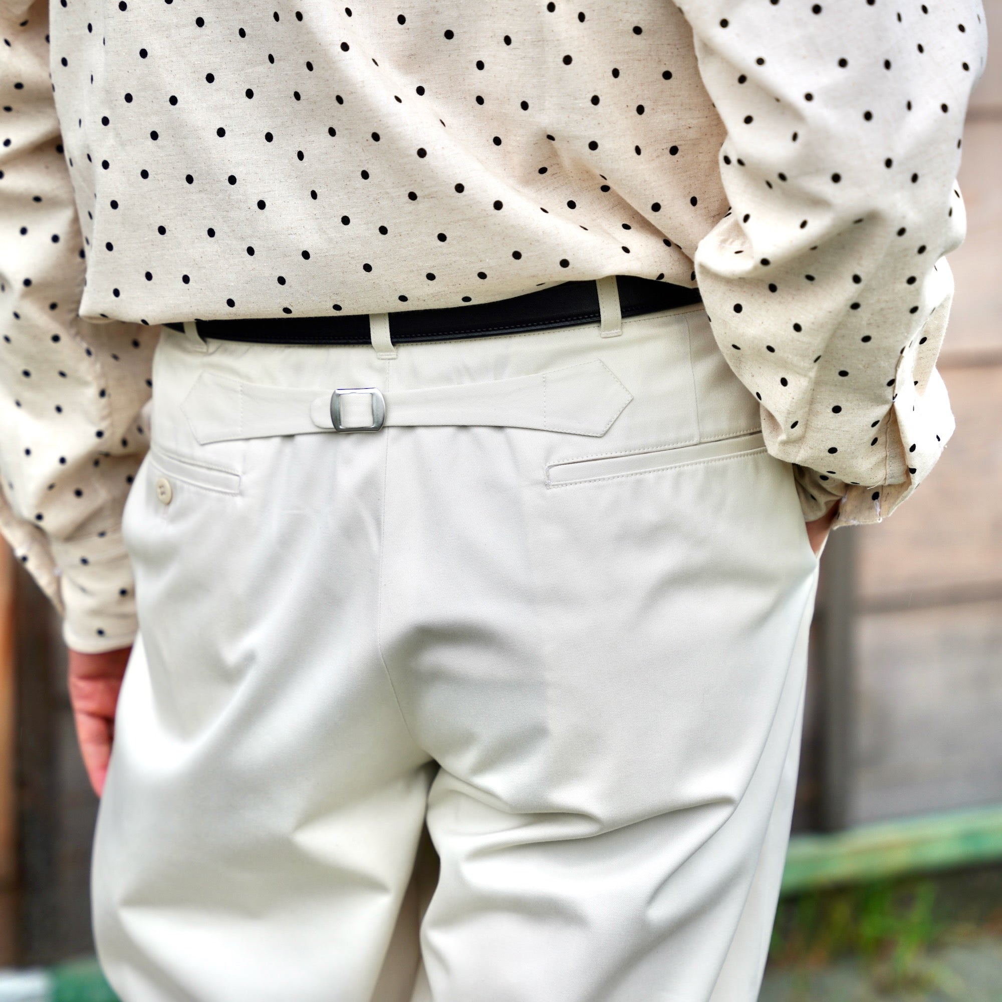 FOUNDOUR（ファウンダ) / TWILL WORK PANTS WHITE
