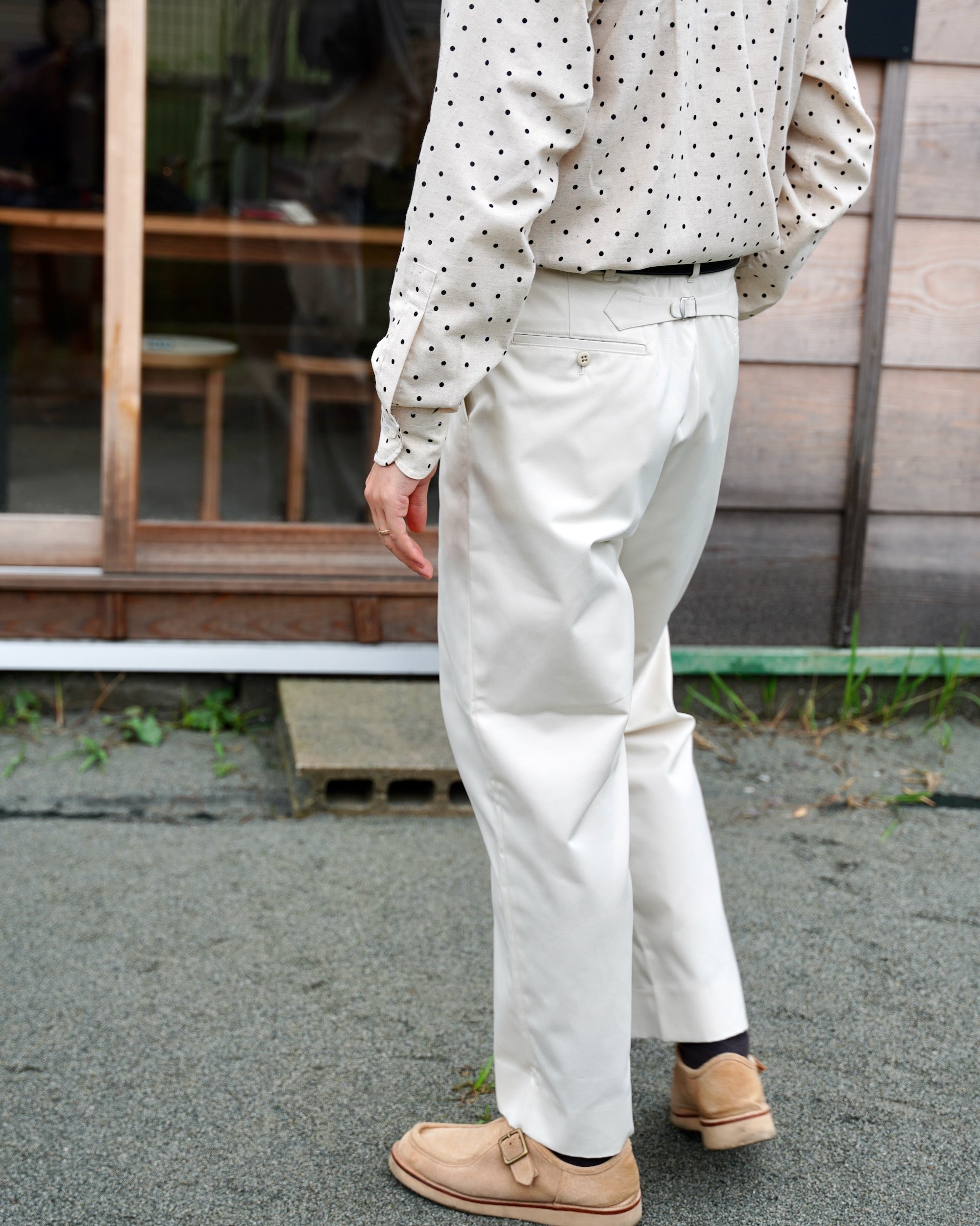 FOUNDOUR（ファウンダ) / TWILL WORK PANTS WHITE
