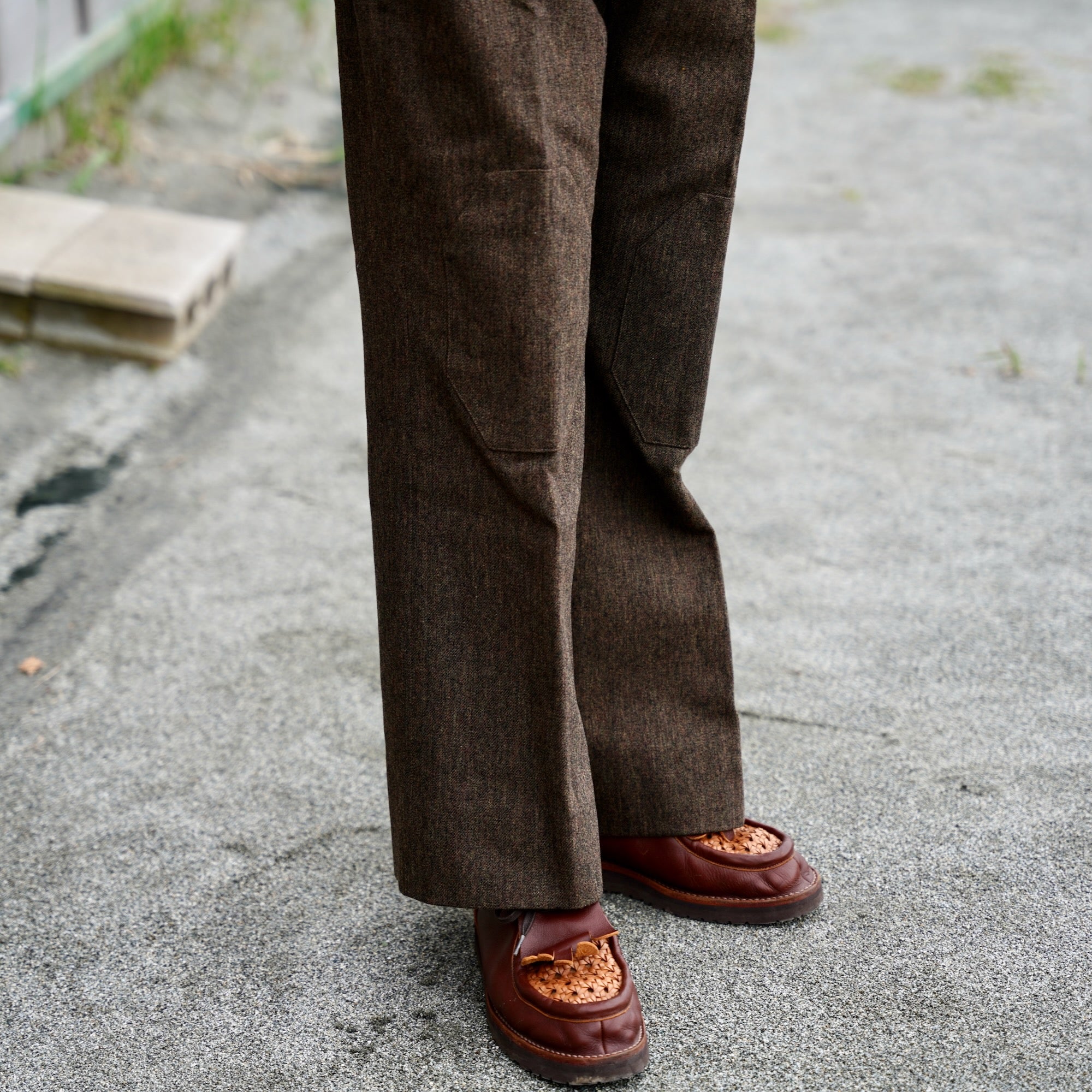 EESETT&Co / FLARE TROUSERS "ANDERSON" - BROWN