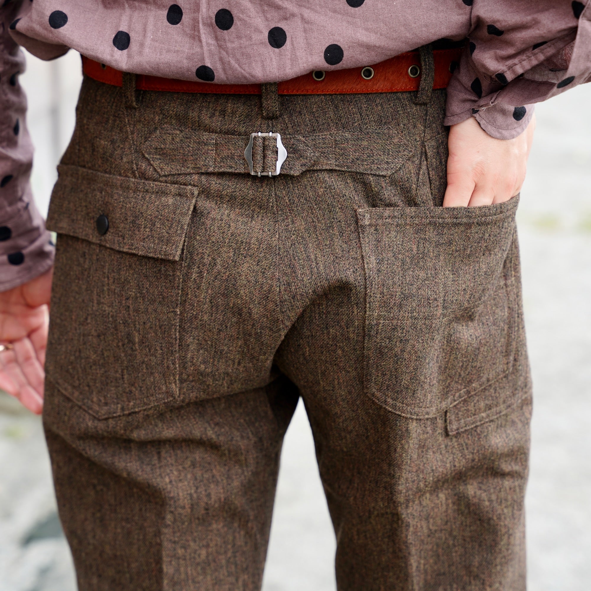 EESETT&Co / FLARE TROUSERS "ANDERSON" - BROWN
