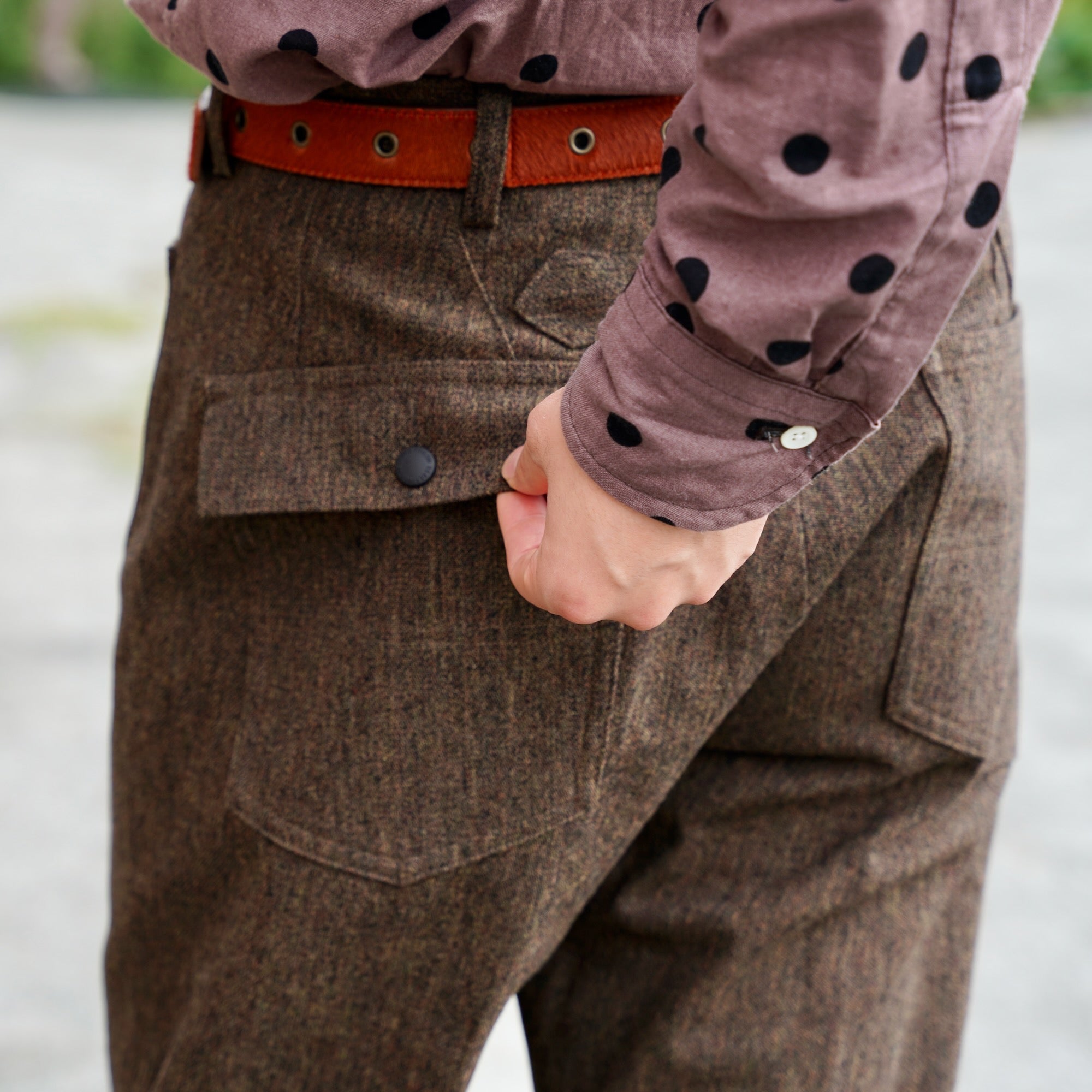 EESETT&Co / FLARE TROUSERS "ANDERSON" - BROWN