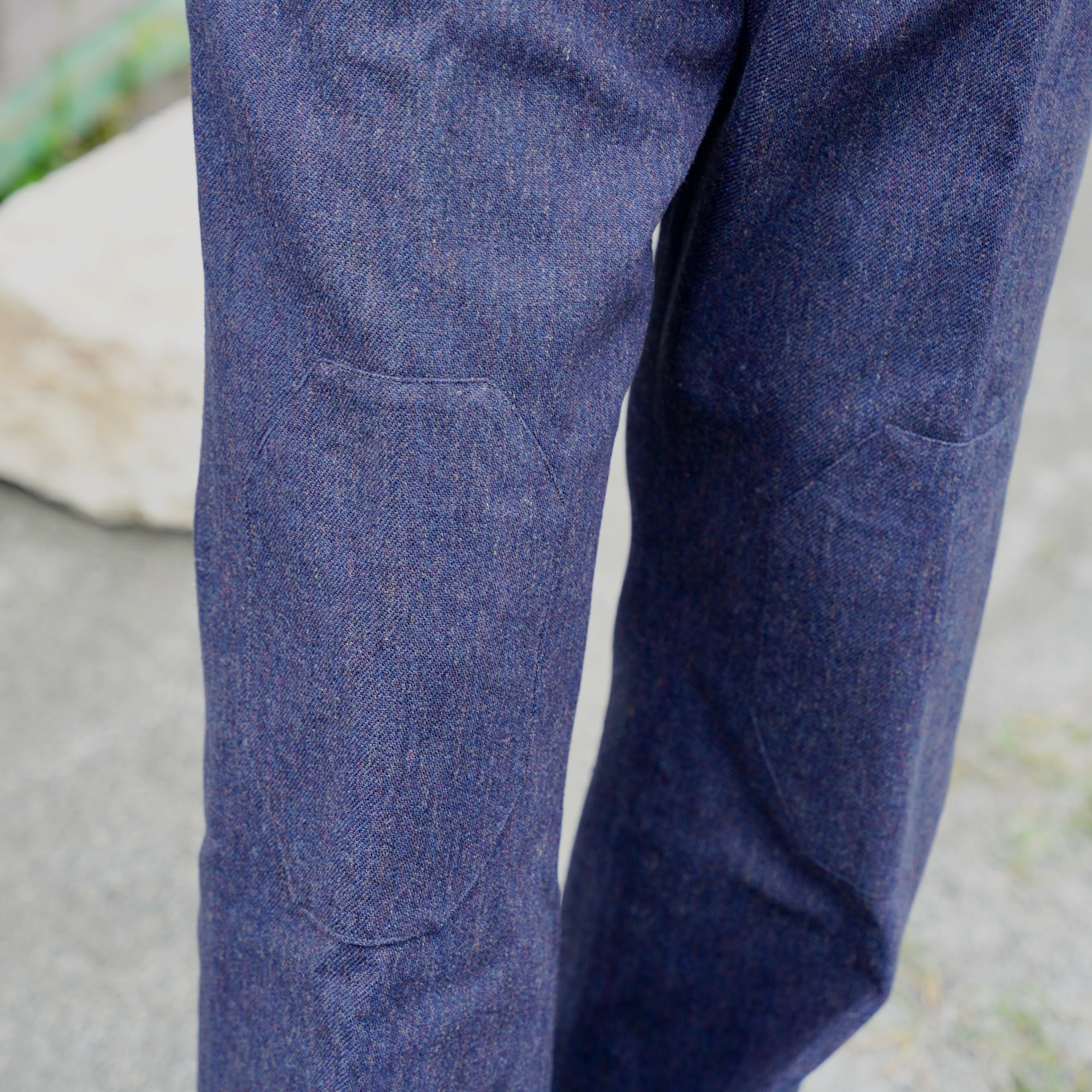 EESETT&Co / FLARE TROUSERS "ANDERSON" - NAVY