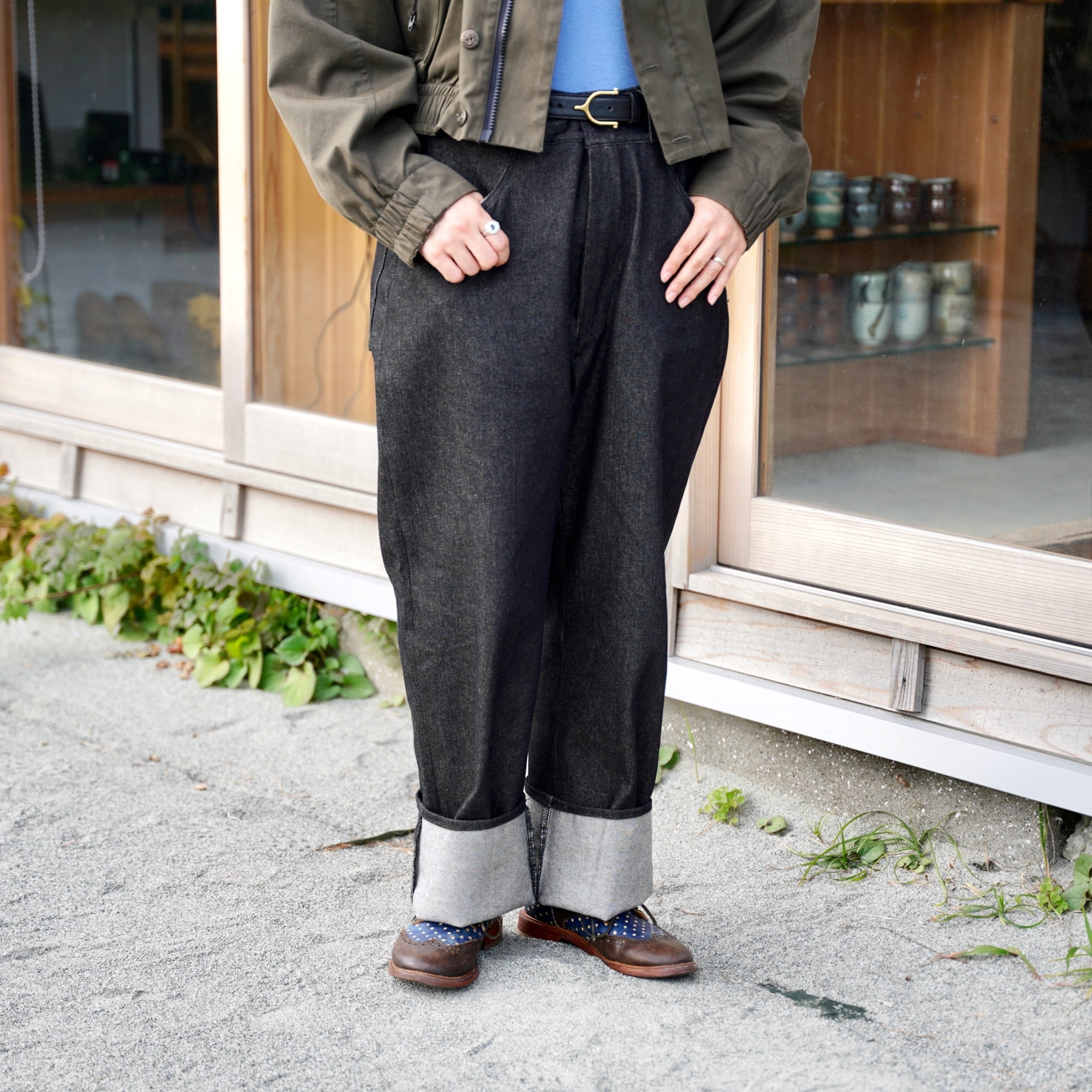 éhn Original / Tsukimidai Atelier Trousers - Black Denim