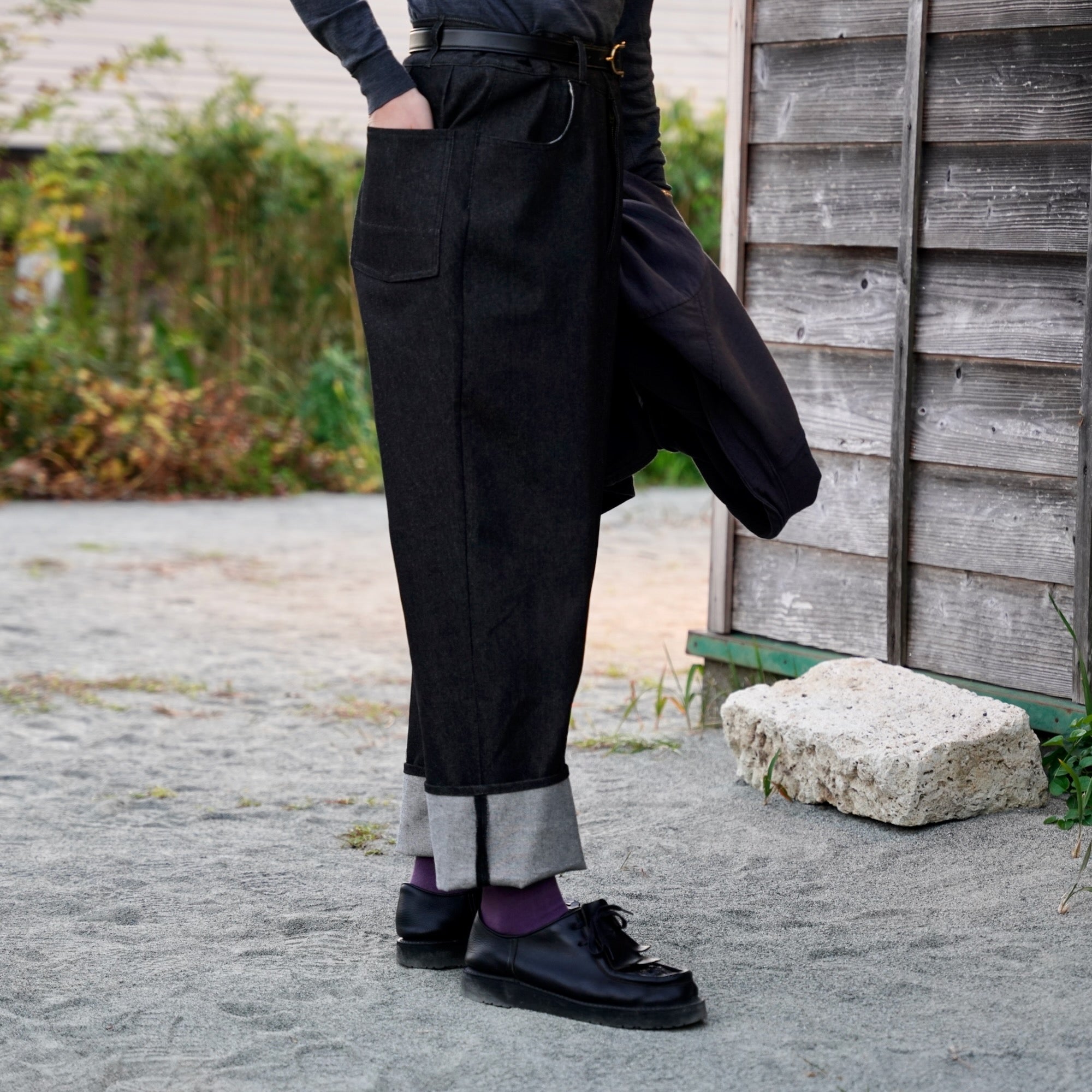 éhn Original / Tsukimidai Atelier Trousers - Black Denim