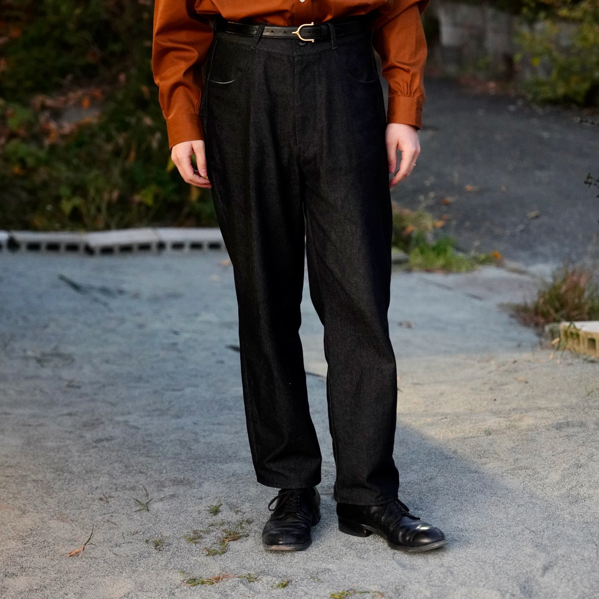éhn Original / Tsukimidai Atelier Trousers - Black Denim