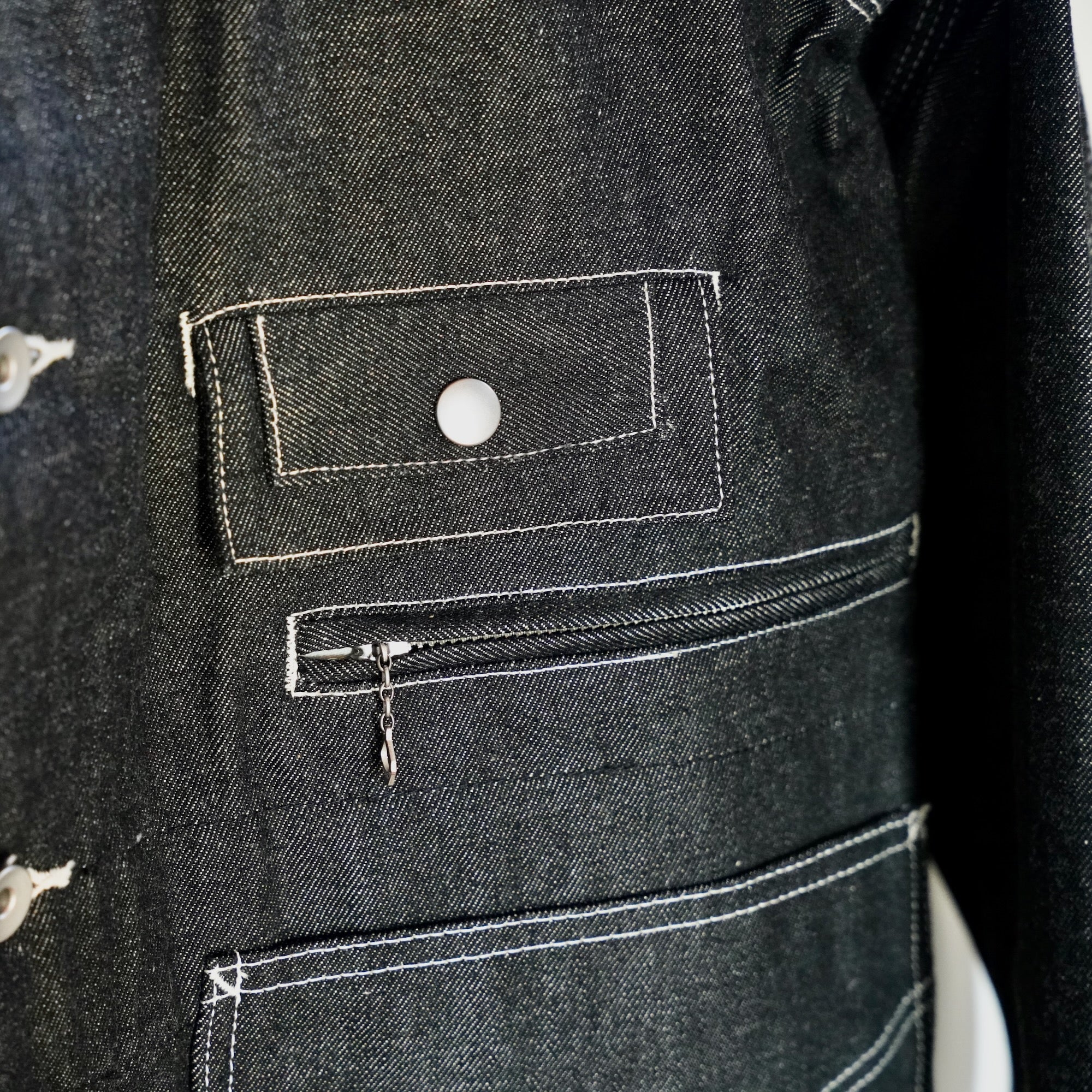 EESETT&Co / COVERALL JACKET "BENJAMIN" - BLACK DENIM