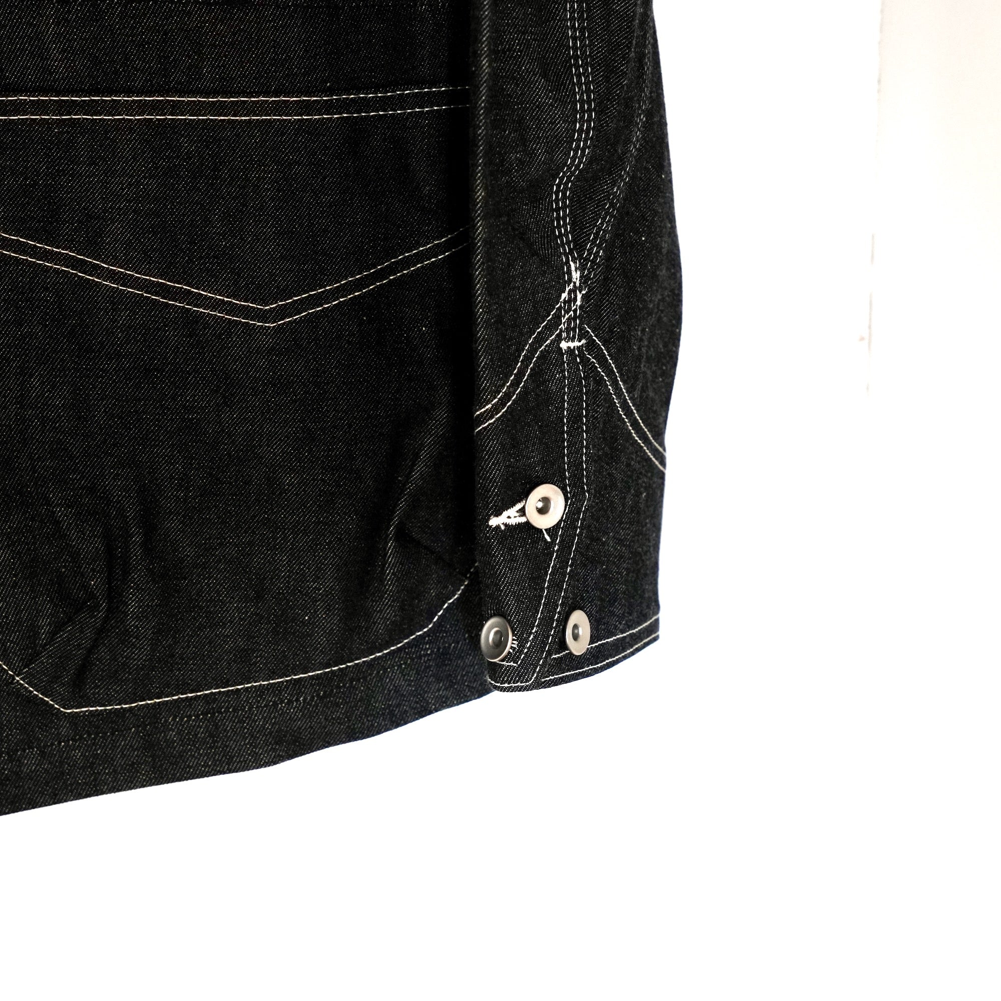 EESETT&Co / COVERALL JACKET "BENJAMIN" - BLACK DENIM
