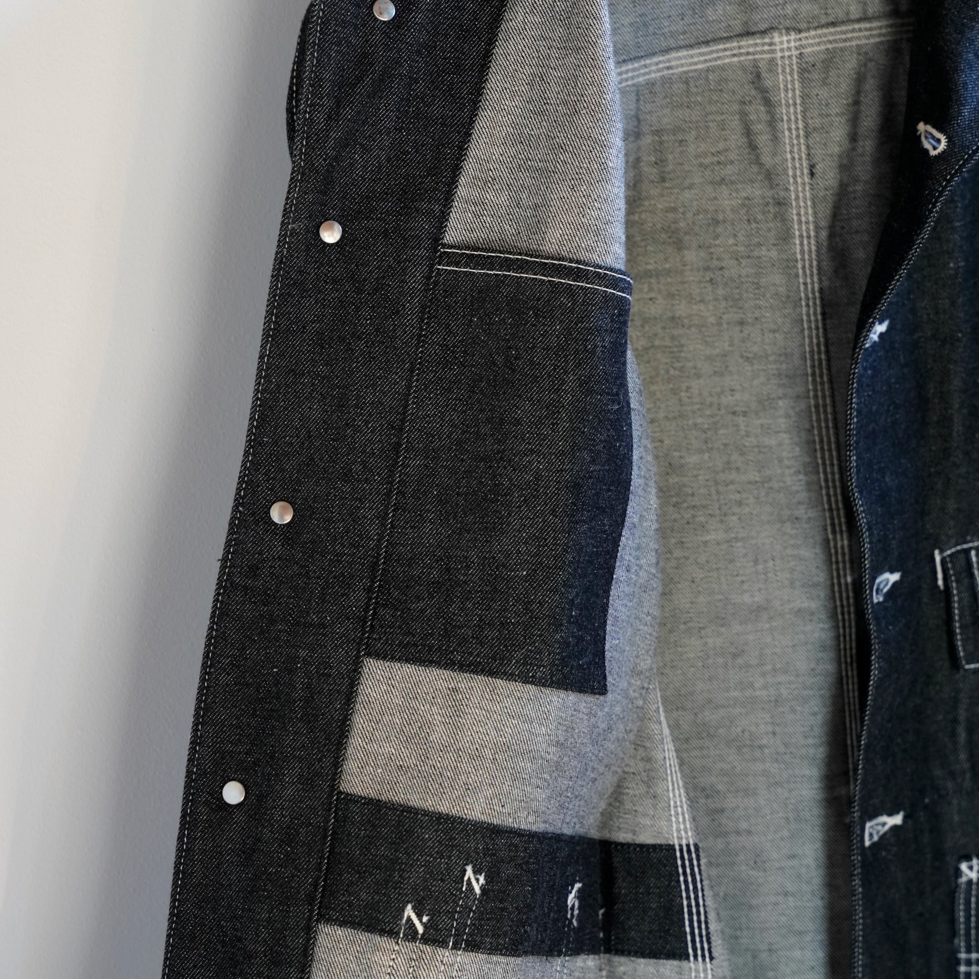 EESETT&Co / COVERALL JACKET "BENJAMIN" - BLACK DENIM