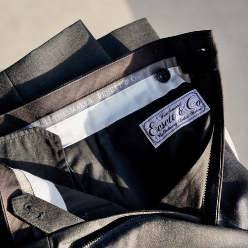 EESETT&Co / 2PLEATS TROUSERS "ANTHONY" - CHARCOAL GREY