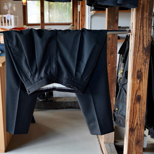 EESETT&Co / 2PLEATS TROUSERS "ANTHONY" - CHARCOAL GREY