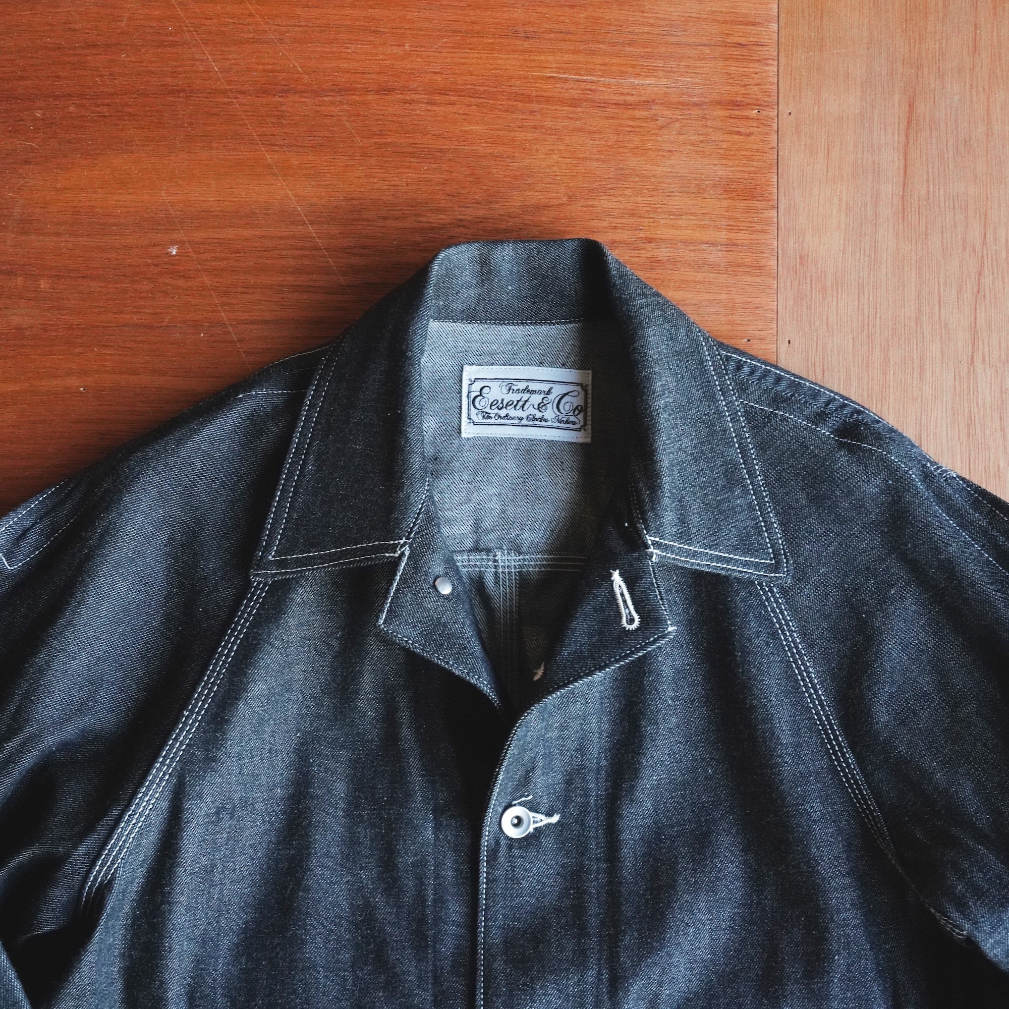 EESETT&Co / COVERALL JACKET "BENJAMIN" - BLACK DENIM