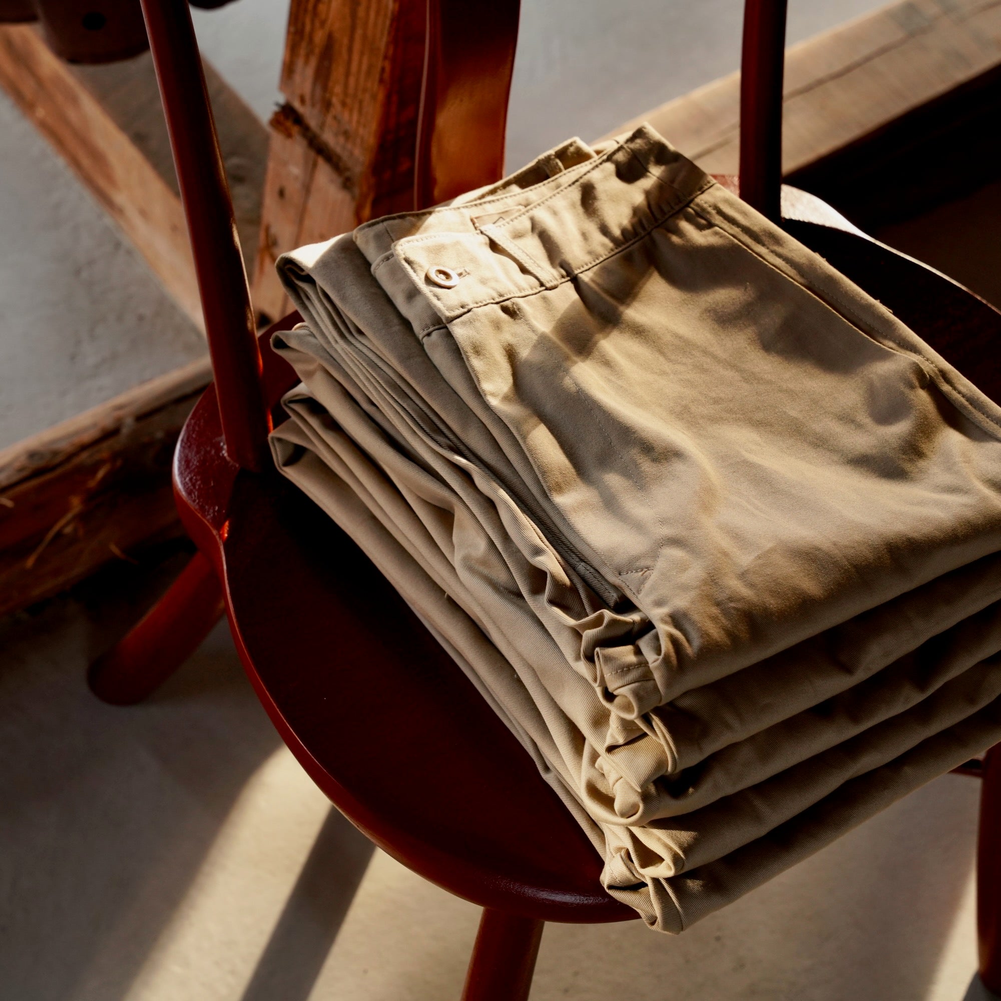 éhn Original / Tsukimidai Atelier Chino Trousers - Chino cloth, daily uniform