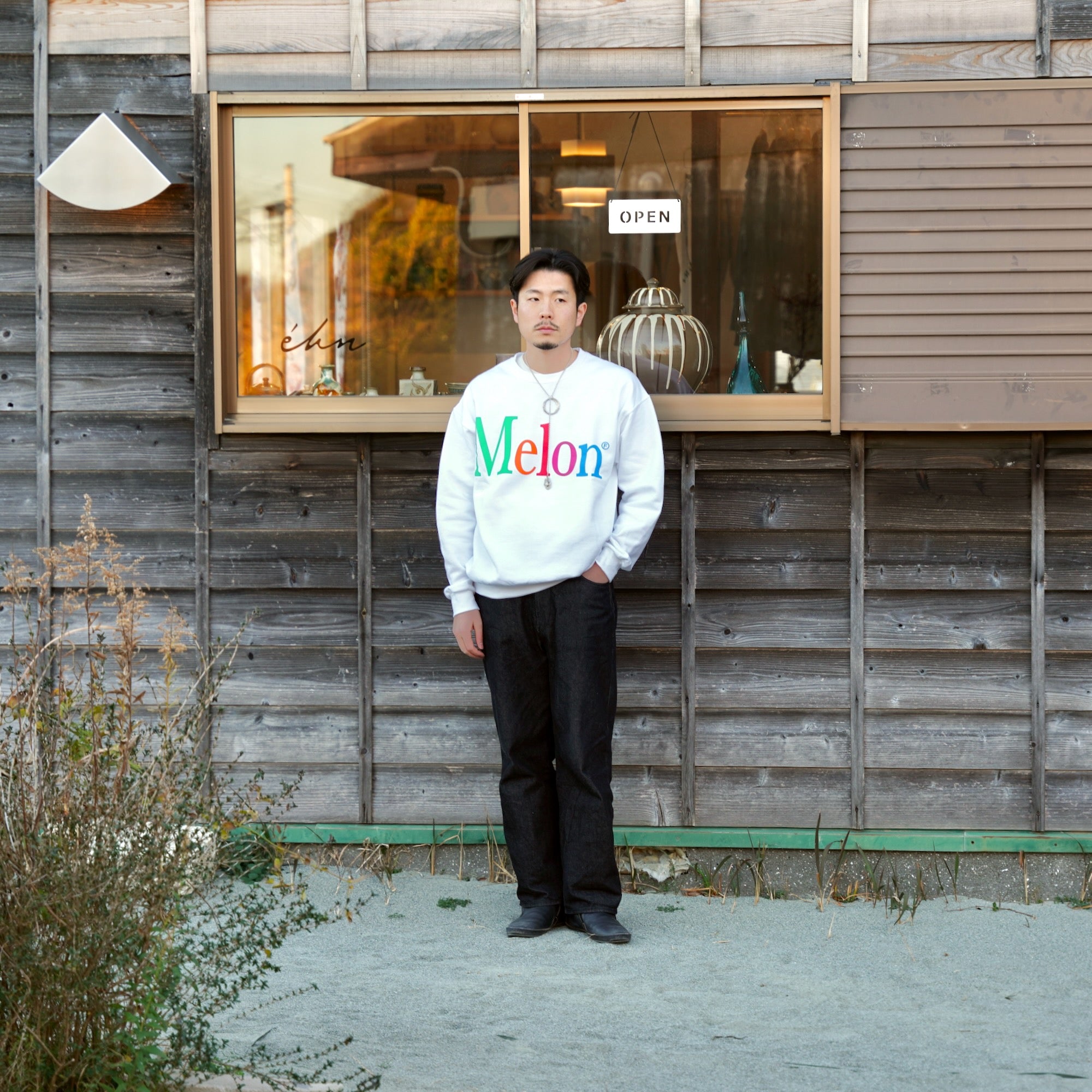 byeA. / NOT APPLE SWEAT Melon WHITE