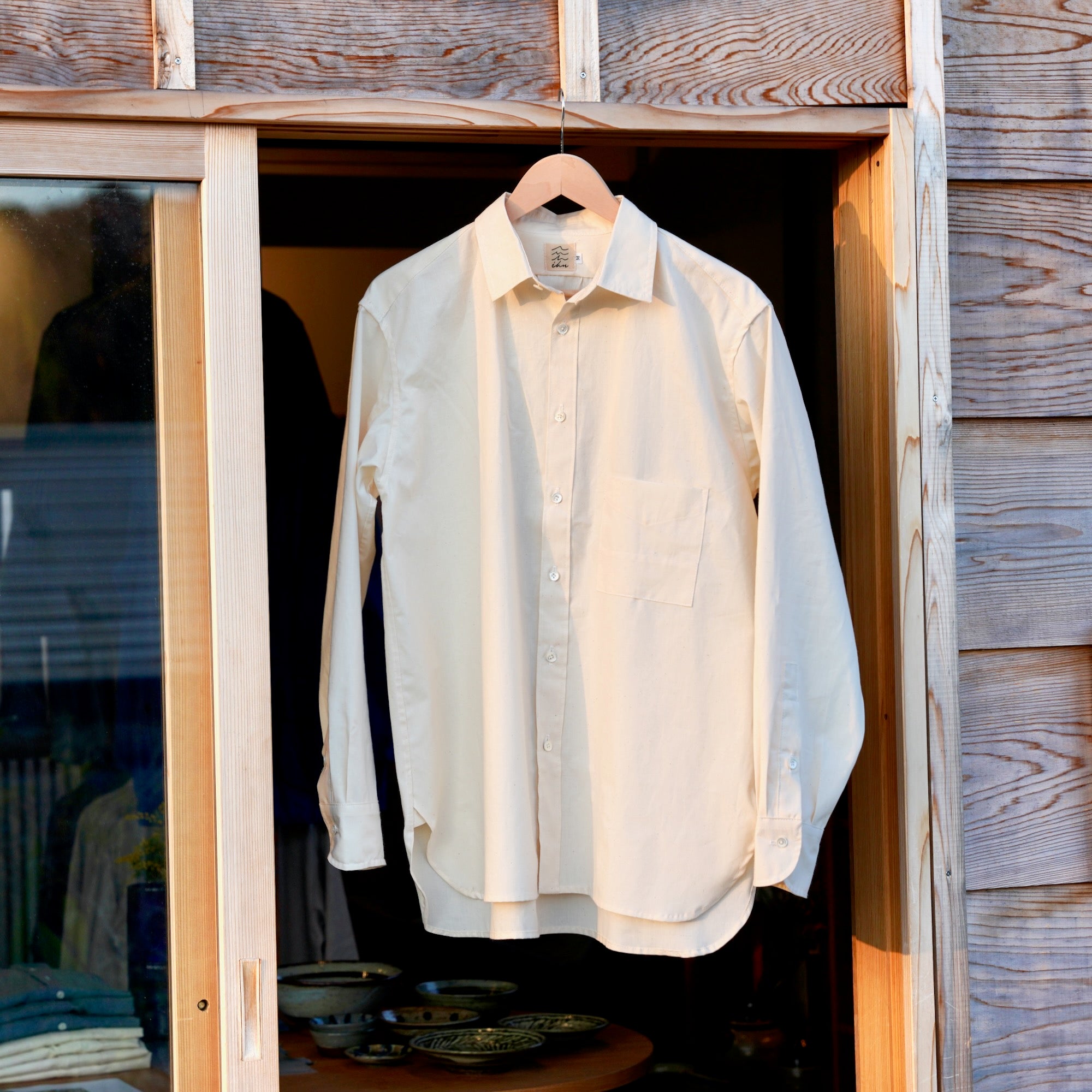 éhn original / Chambray Shirt - WHITE