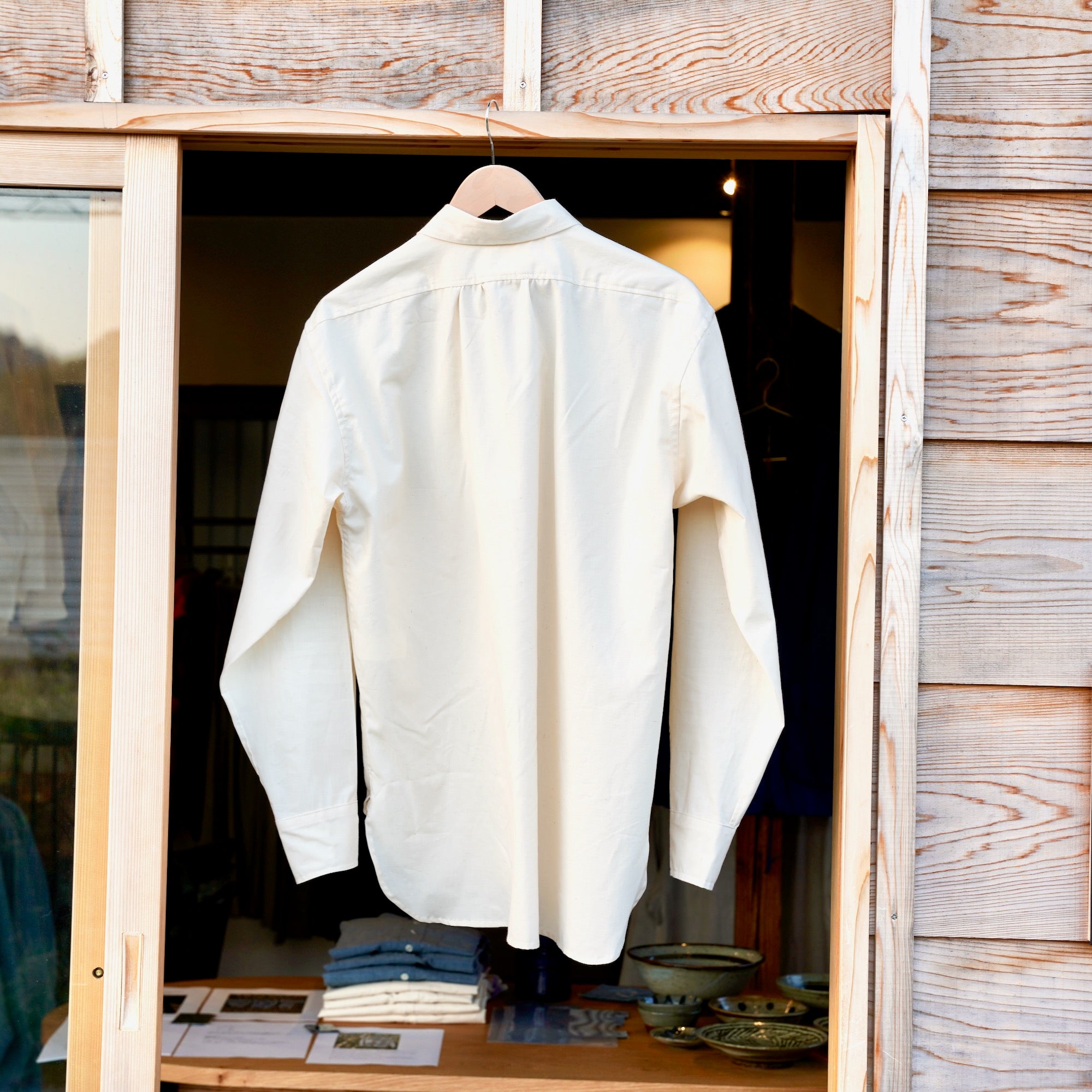 éhn original / Chambray Shirt - WHITE