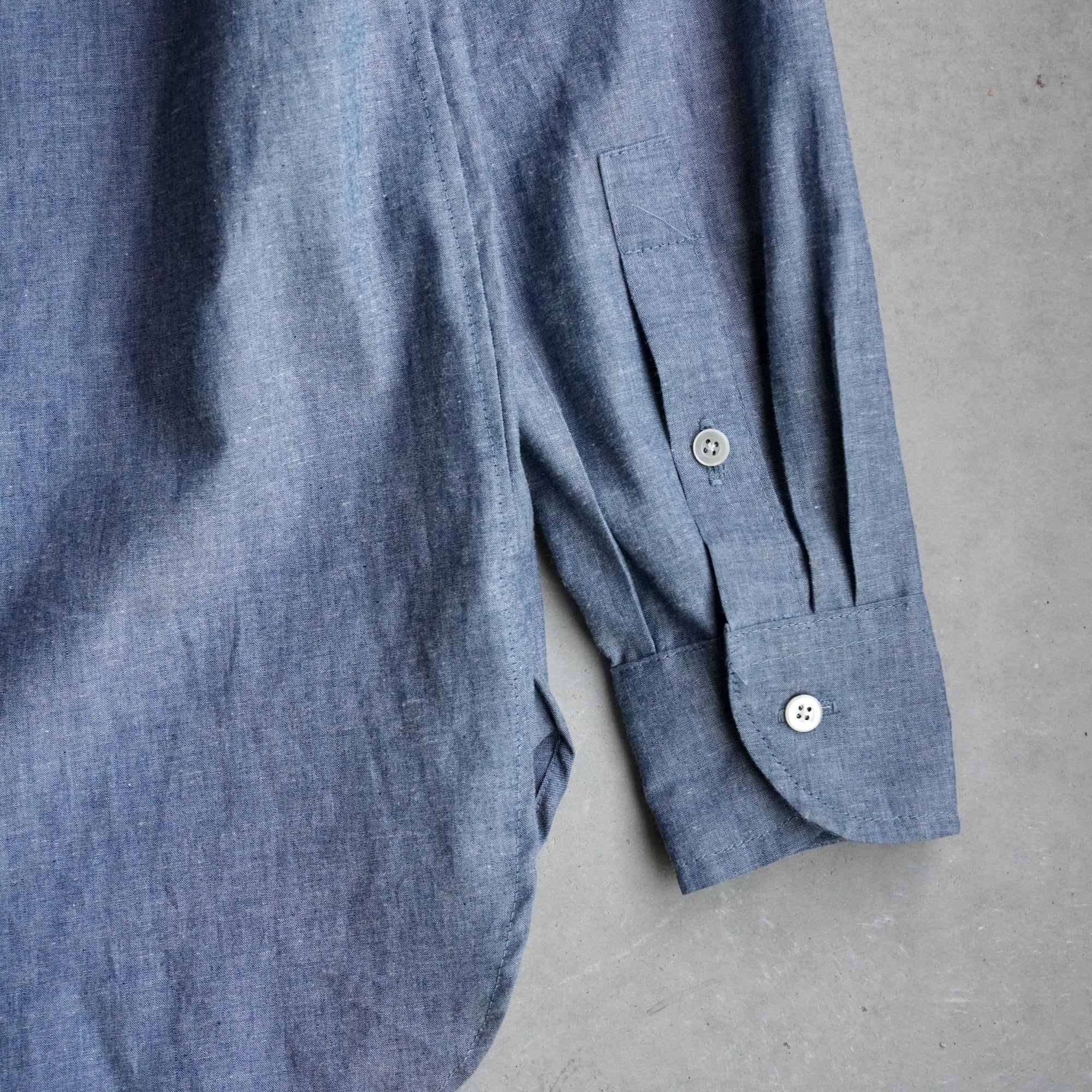 【受注生産】éhn Original / Chambray Shirt  Embroidery Edition - BLUE