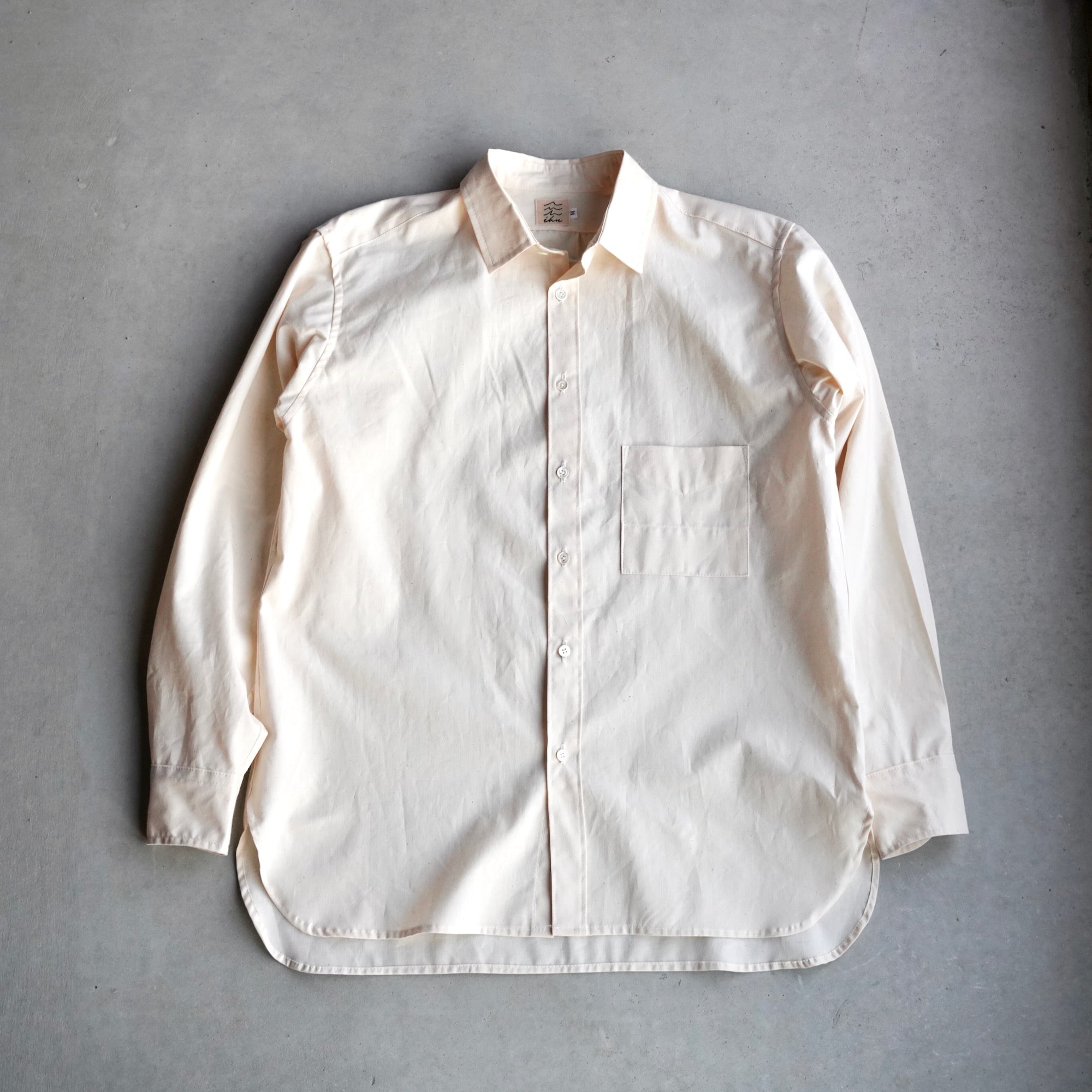 【受注生産】éhn Original / Chambray Shirt  Embroidery Edition - WHITE
