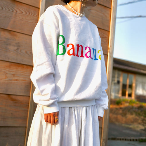 byeA. / NOT APPLE SWEAT Banana WHITE