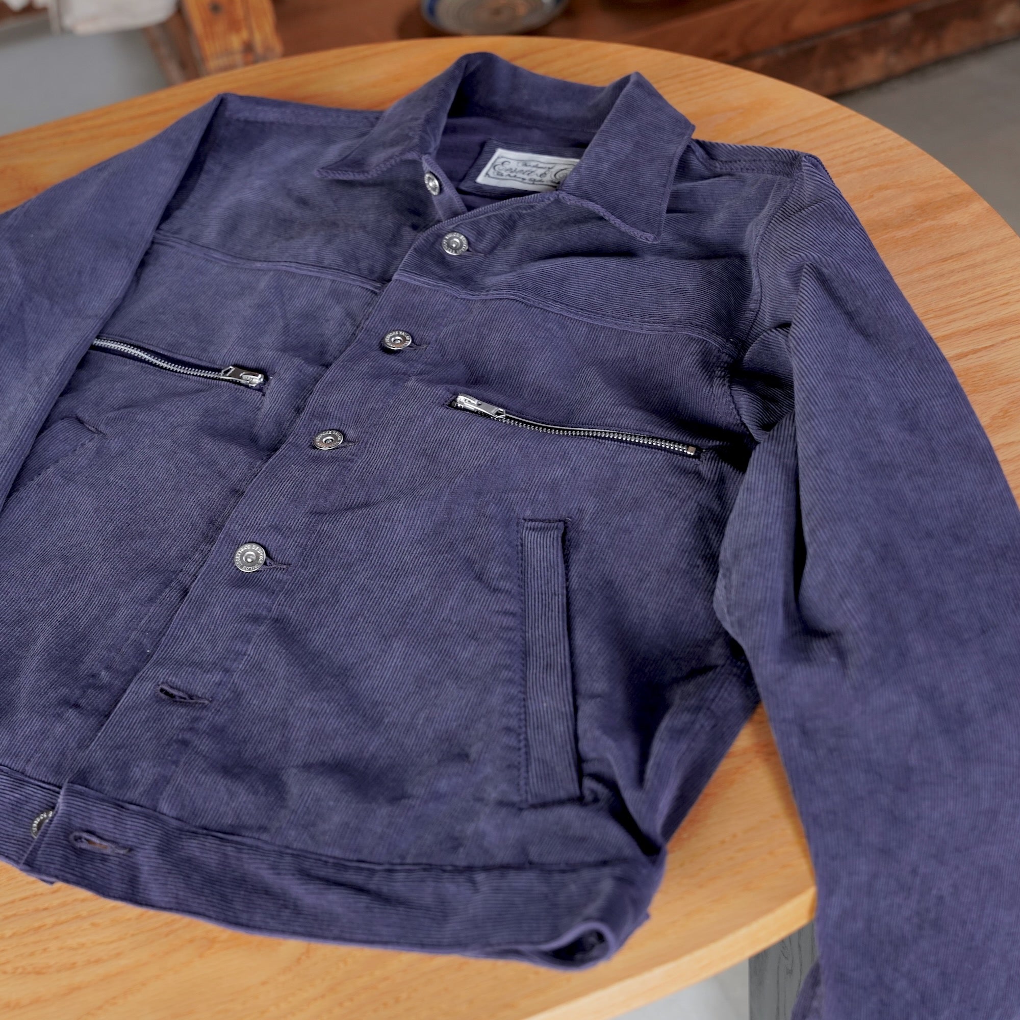 EESETT&Co / WORK JACKET "EZRA" - FADED NAVY CORDUROY