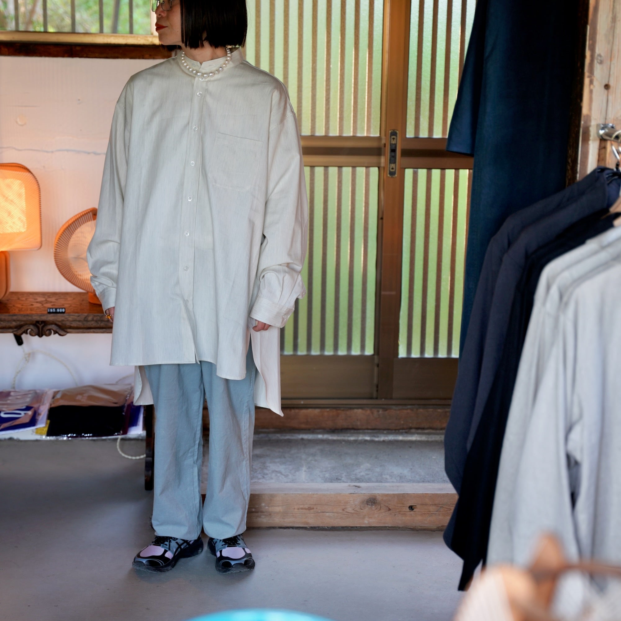 EESETT&Co / STAND COLLOR SHIRT［SOMERSET II］