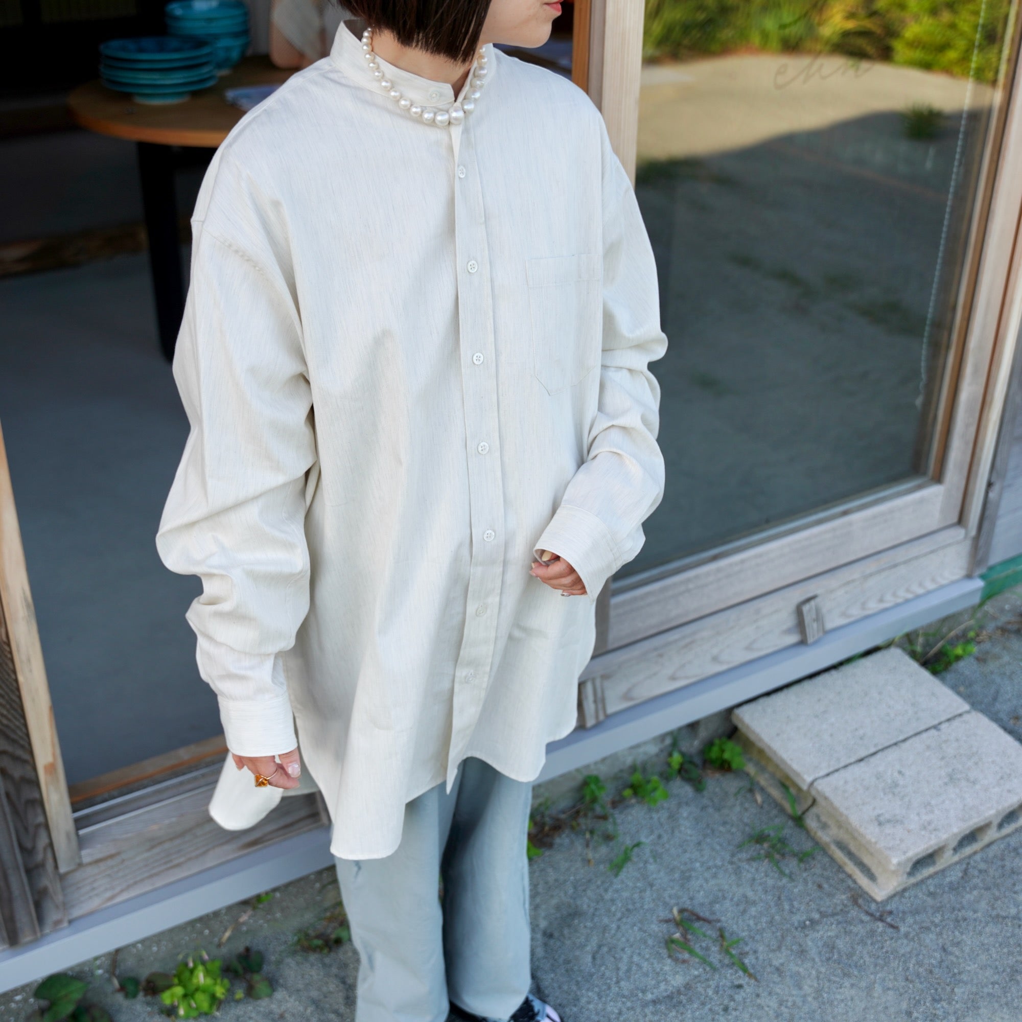 EESETT&Co / STAND COLLOR SHIRT［SOMERSET II］