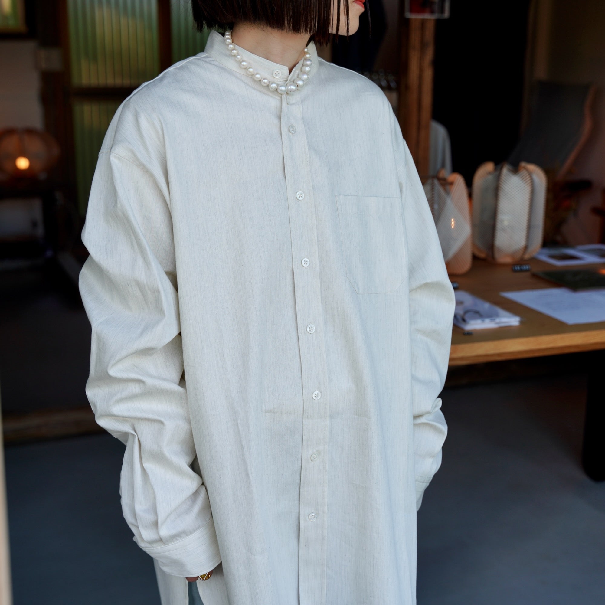 EESETT&Co / STAND COLLOR SHIRT［SOMERSET II］