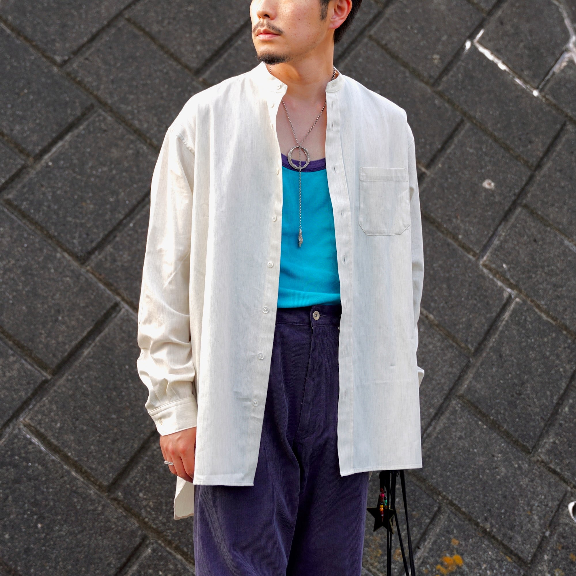 EESETT&Co / STAND COLLOR SHIRT［SOMERSET II］