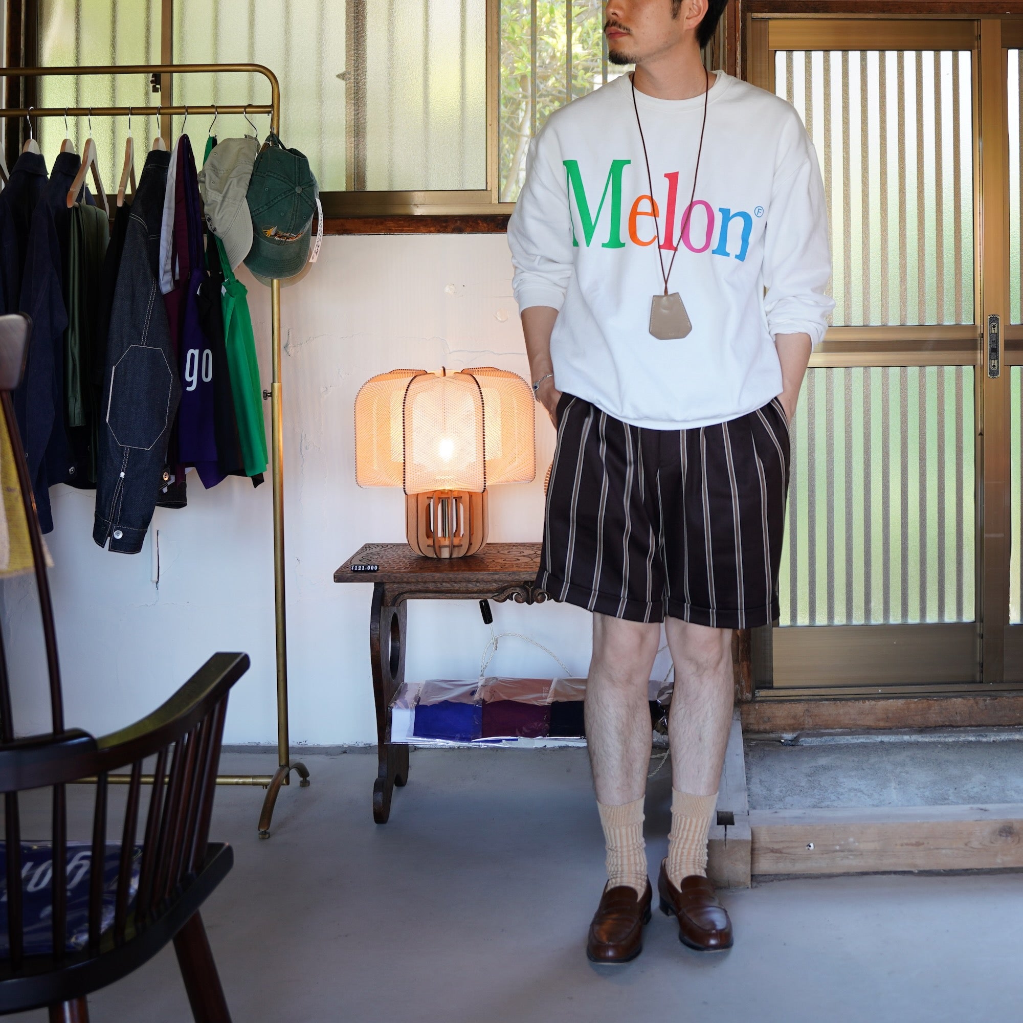 byeA. / NOT APPLE SWEAT Melon WHITE
