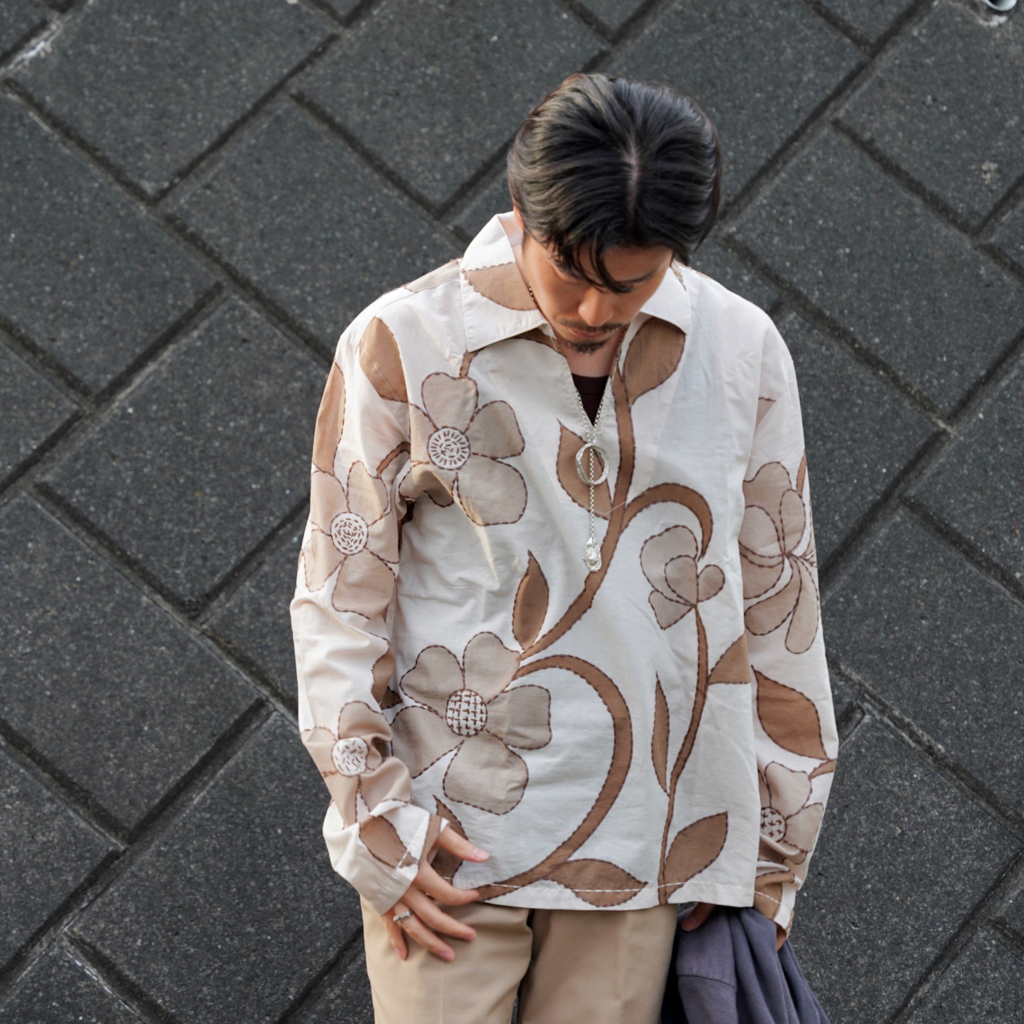 KARDO × éhn /  Exclusive “GULAB”SHIRTS - ECRU