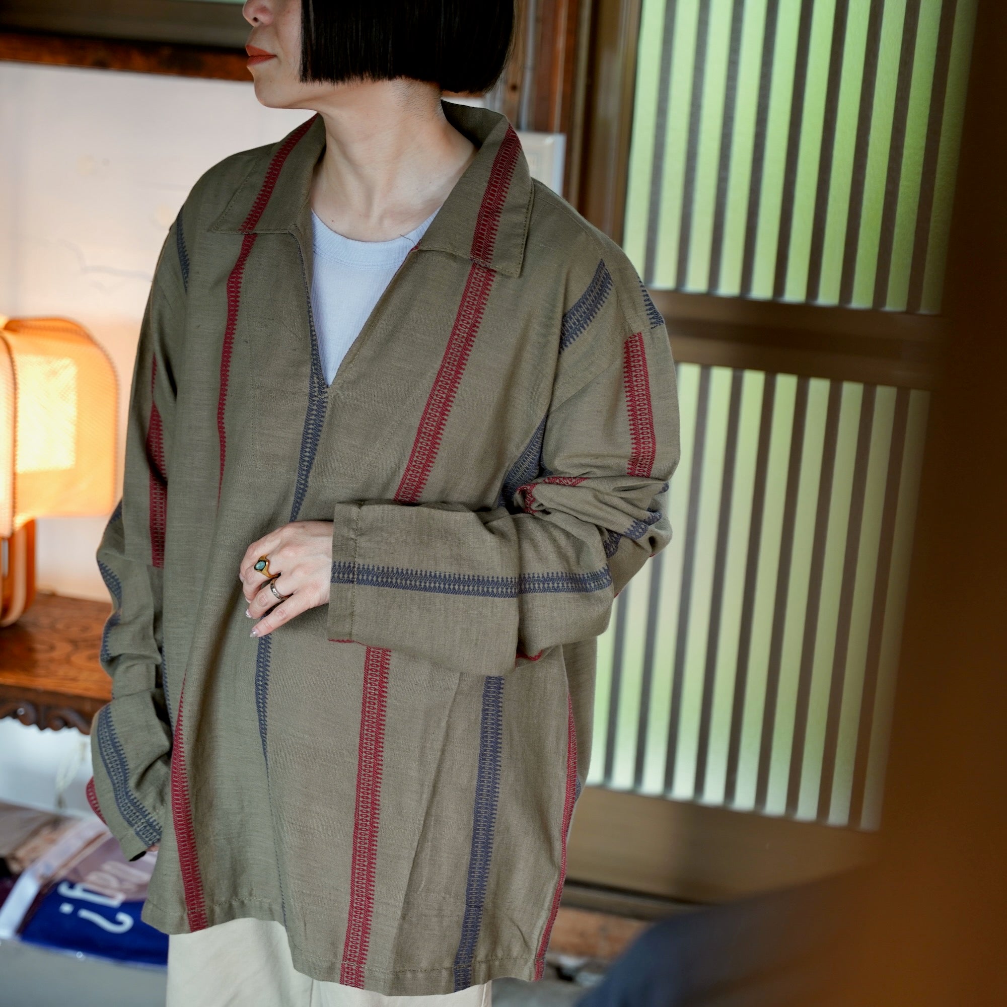 KARDO × éhn /  Exclusive “GULAB”SHIRTS - OLIVE