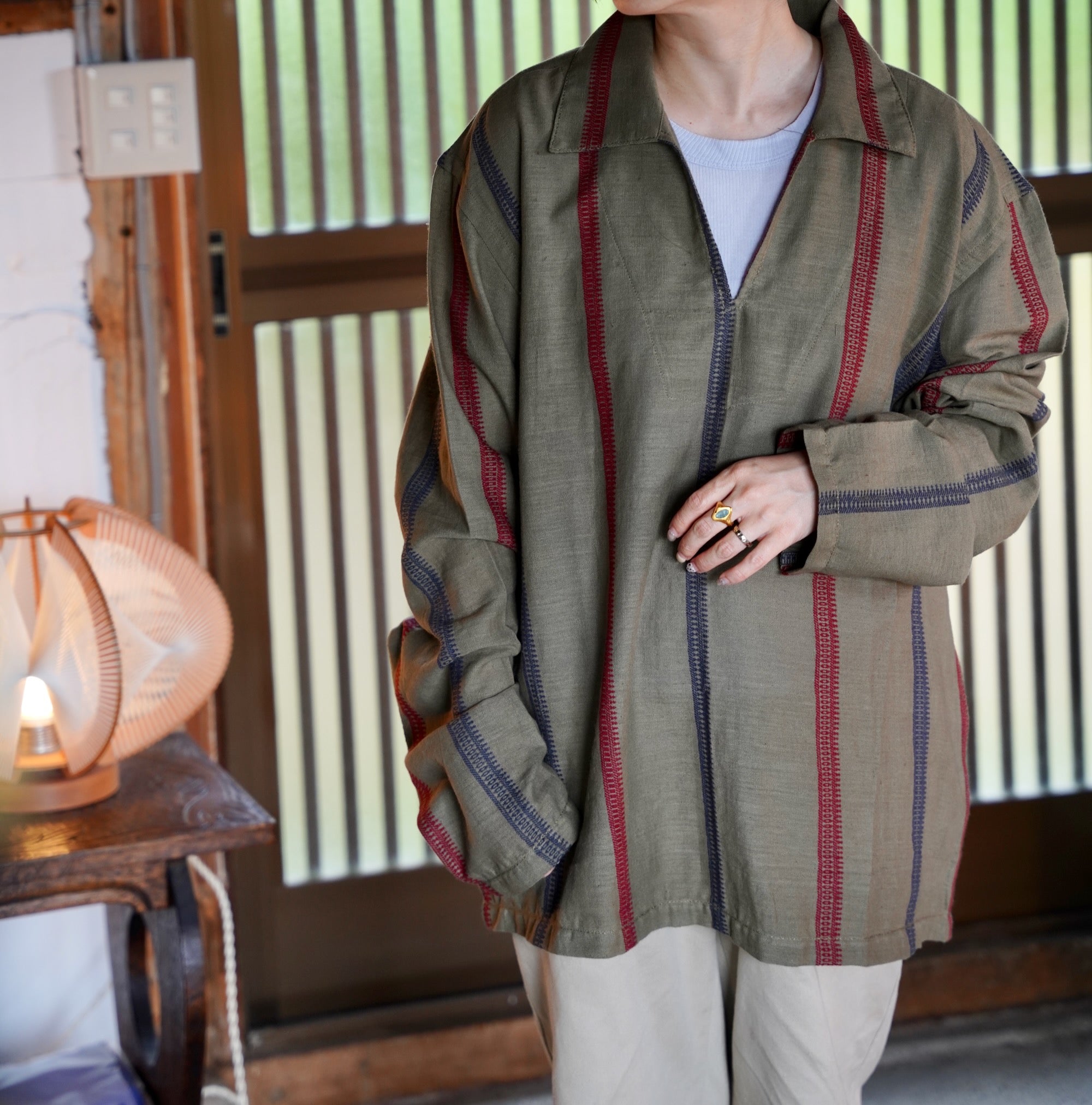 KARDO × éhn /  Exclusive “GULAB”SHIRTS - OLIVE