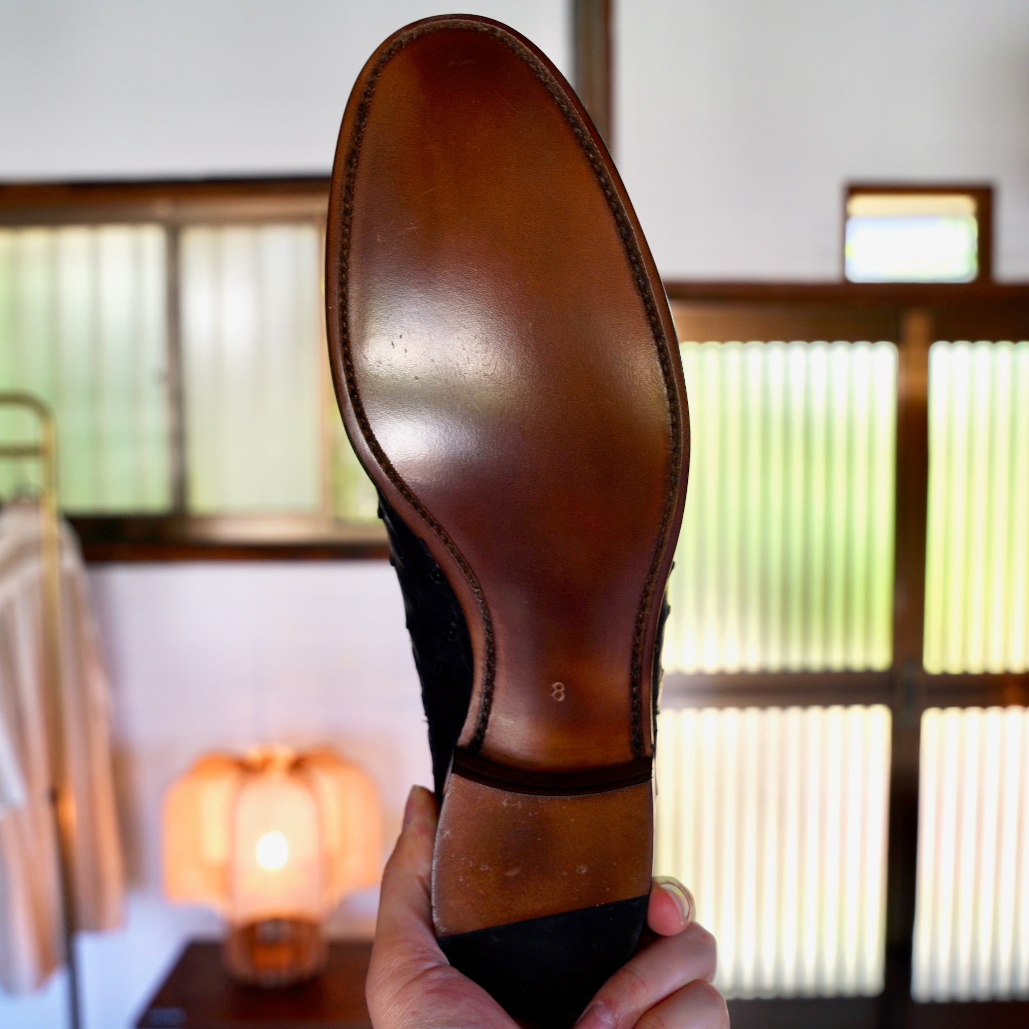 【受注生産】RENDO × éhn / Exclusive Ostrich Chelsea Boots