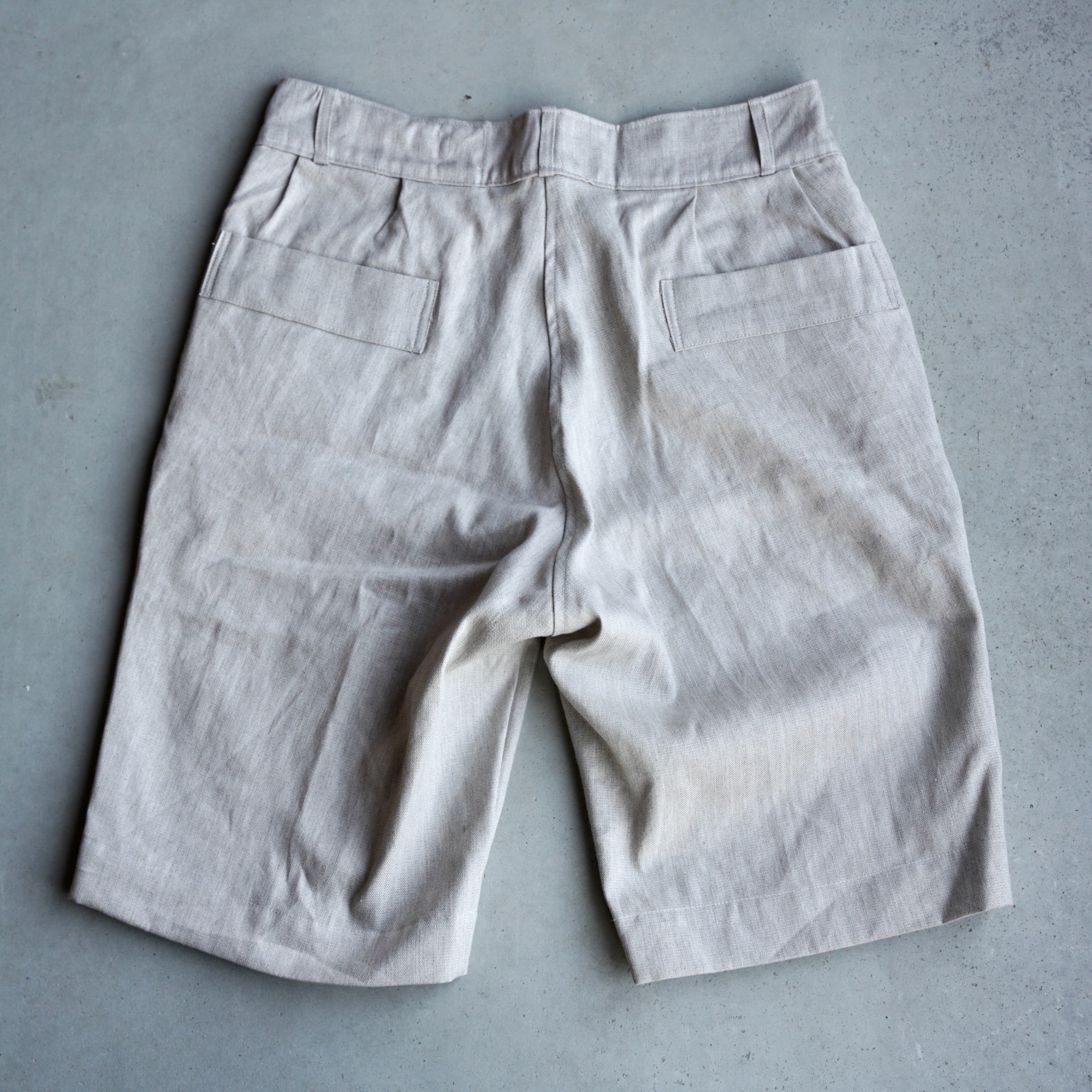 éhn original / Studio Shorts - GRAY Cotton Linen